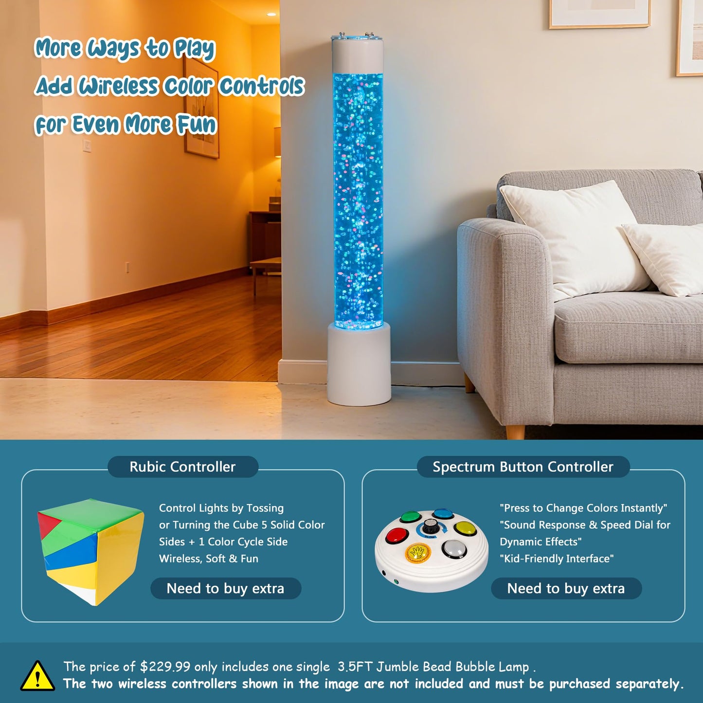 Sensory Bubble Tube Lamp for Autism & Calming Focus