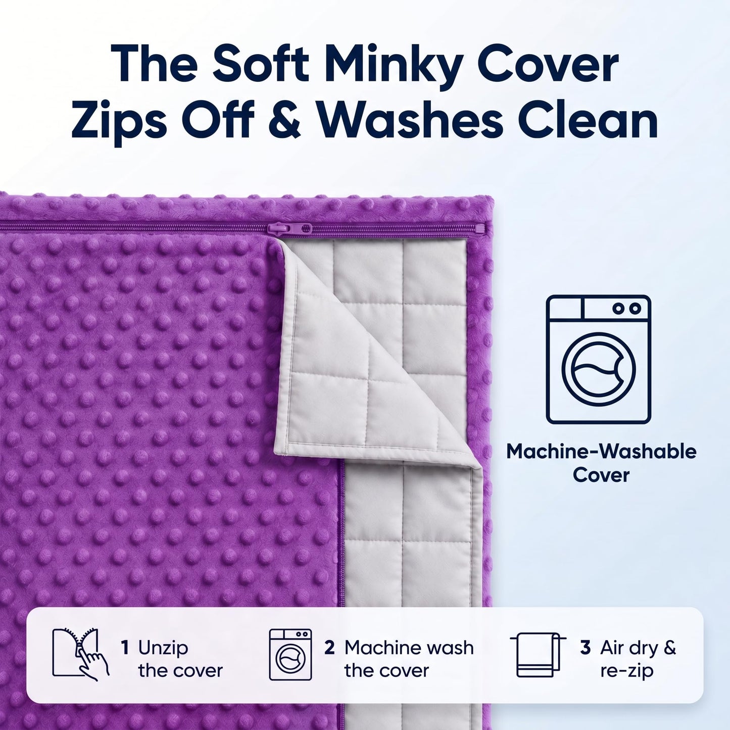 hazli Super-Soft Kids Weighted Blanket 5 Pounds - Weighted Blanket for Kids - Easy to Clean, Washable Minky Cover - 36x48 Inches 5lbs Child - Small Heavy Blanket for Girls and Boys