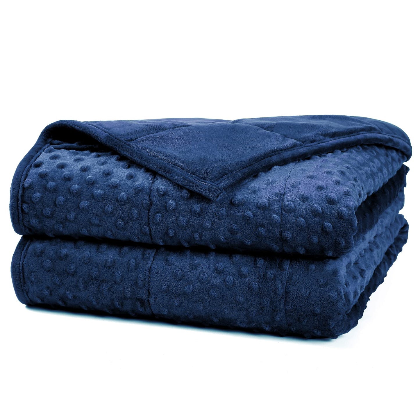 Alomidds Weighted Blanket, Luxury Velvet Weighted Blankets for Kids,Warm and Breathable Soft and Comfort Minky, Cute Heavy Blanket with Premium Glass Beads (41"x60" 7LBS, Purple)