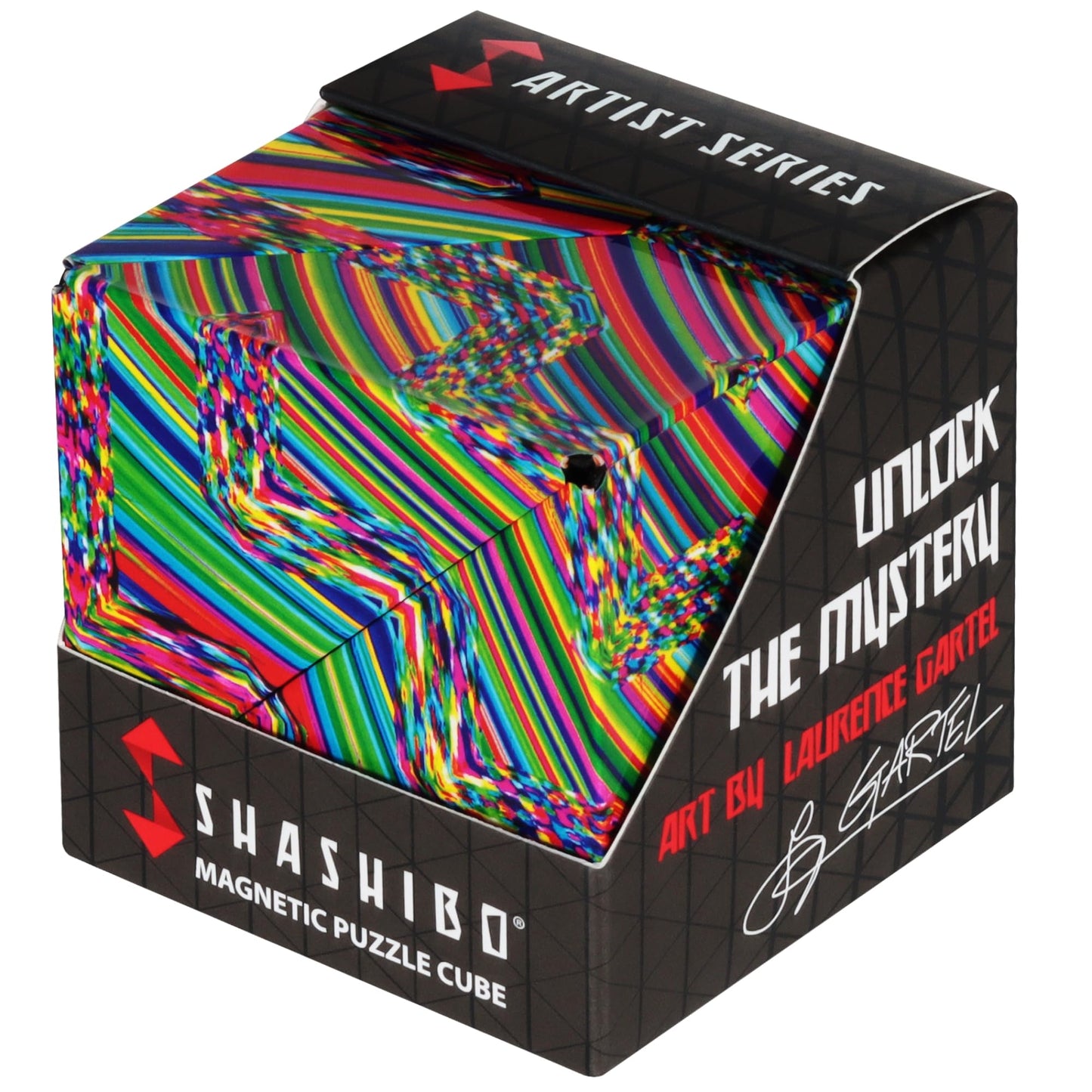 Shashibo Sensory Fidget Toy for Adults & Kids, Stress Relief Fidget Toy for Adults, Teens & Kids, Cool Fidget Toys for Desk, Classroom Must Have, Sensory Shape Shifting Cube, 100+ Possible Shapes