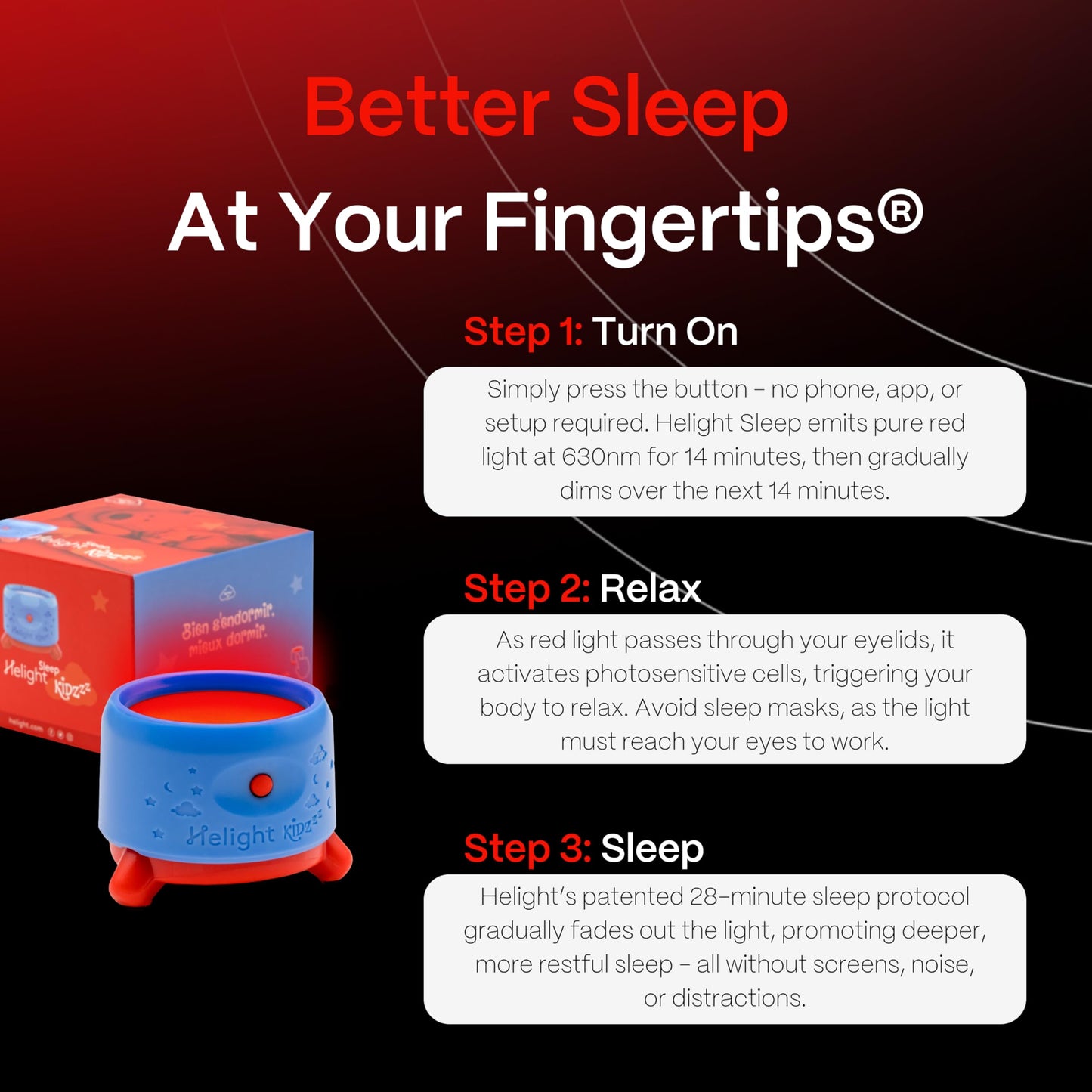 Red Light Sleep Device for Autism & Deep Relaxation