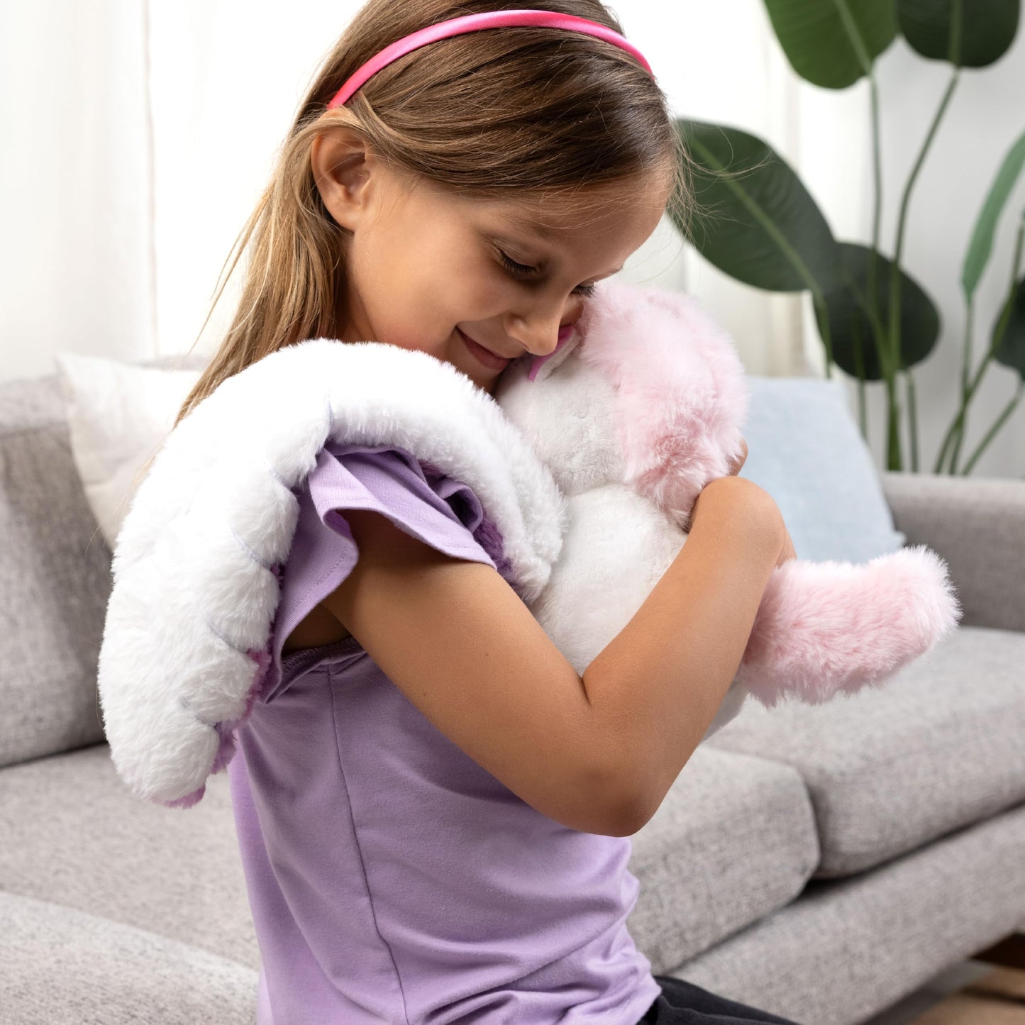 HUGIMALS Hugarounds Berkeley the Bat 2.5 lb Microwaveable & Freezable Weighted Plush Neck & Shoulder Wrap | Soothing, Comforting Hugs for Self-Care & Relaxation | Unscented for Ages 2+