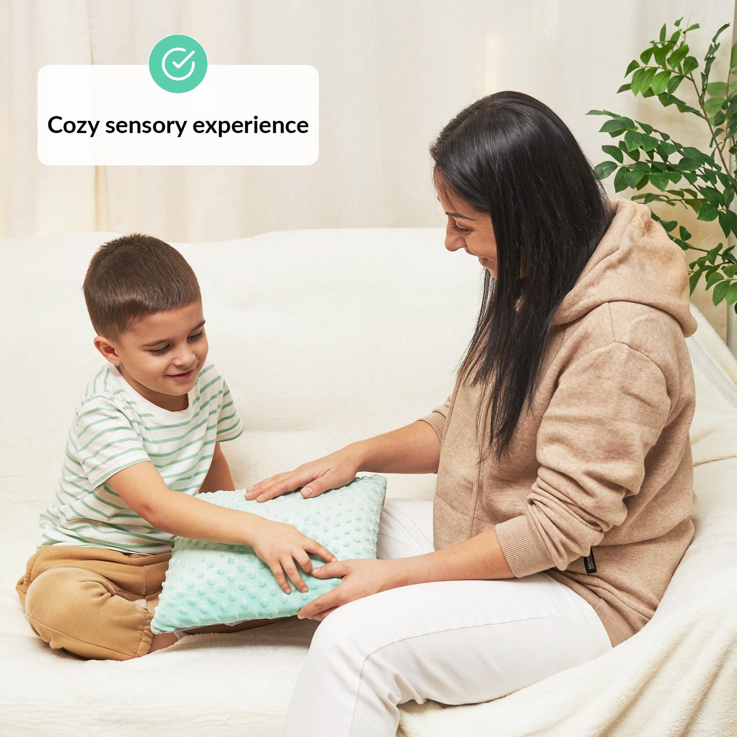 ODOXIA Vibrating Pillow for Autistic Kids | Sensory Pillow for Kids & Adults | Relaxing, Huggable Feeling | Sensory Vibration | Vibrating Items for Autism | 2 AA Batteries Required