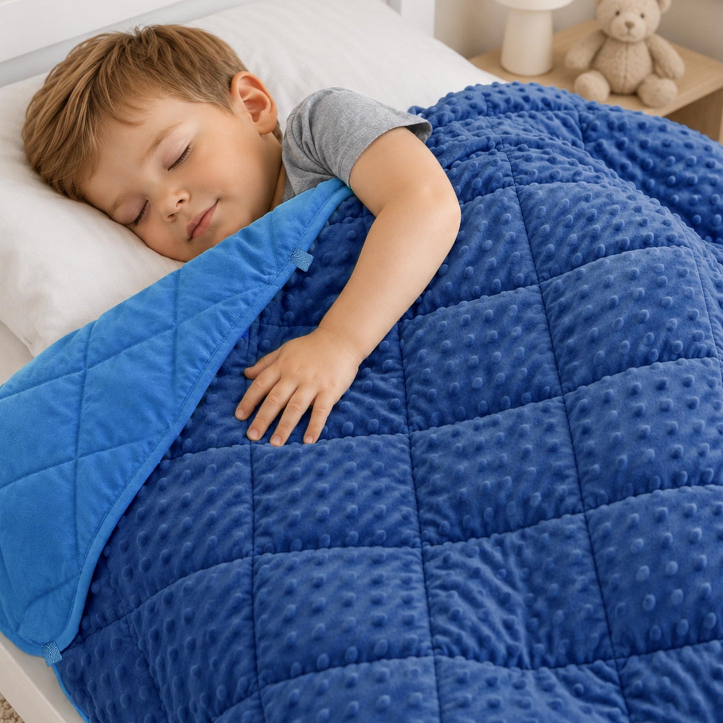 MAXTID Weighted Blanket for Kids 5lbs 36"x48" Cotton Blanket for Boys & Girls Weighted Throw Blanket Children Bedding Gifts for 3 4 5 6 7 8+ Year Old Kids Small Weighted Comfort Blanket