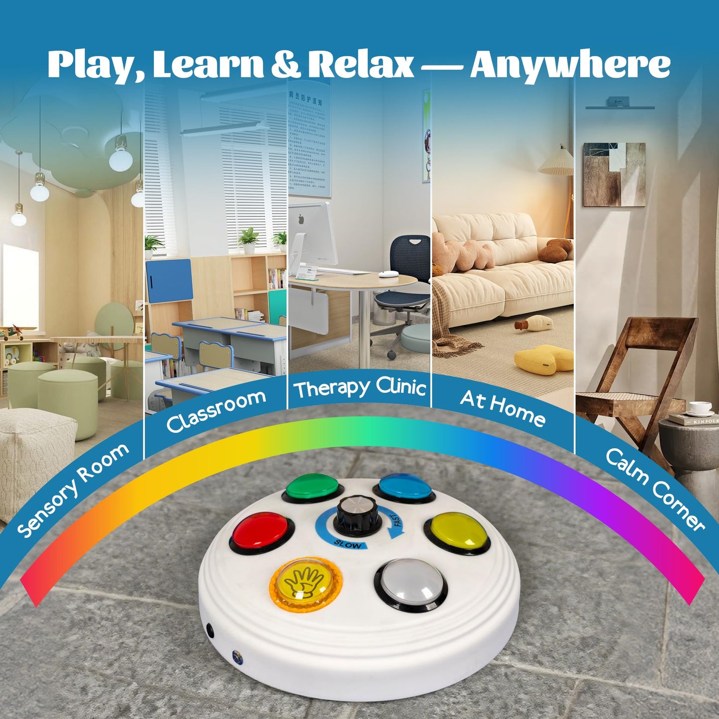 Sensory Bubble Tube Lamp for Autism & Calming Focus