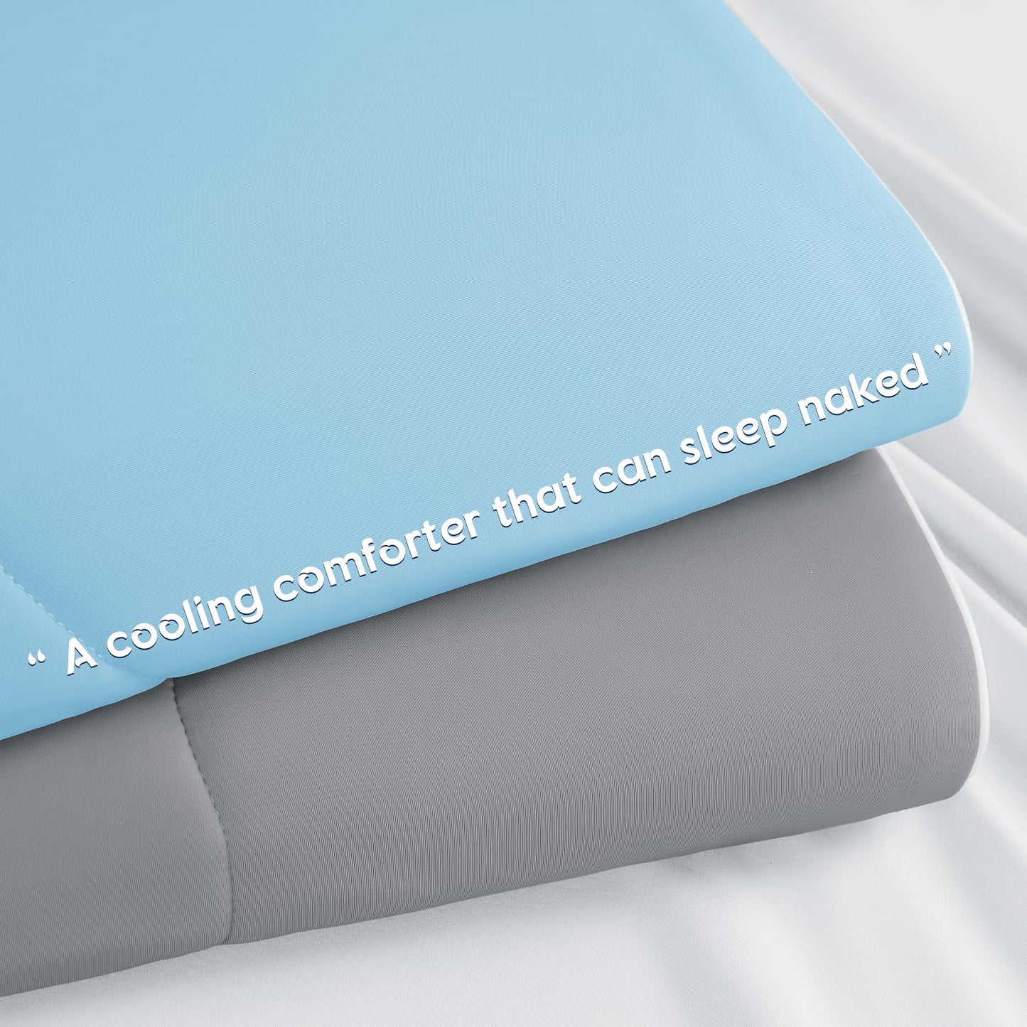 Cooling Blanket for Hot Sleepers & Night Sweats – Cooling Comforter, Breathable Lightweight Double-Sided Summer Bedding, Breathable Soft All Season (Lavender, Queen(90"x90"))