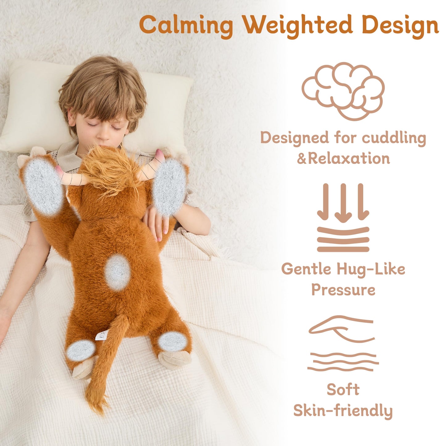 Weighted Sloth Stuffed Animal – 25 Inch, 4 lbs Plush Lying Toy for Kids and Adults – Soft and Cozy Weighted Companion for Bedtime, Gifting, and Everyday Comfort