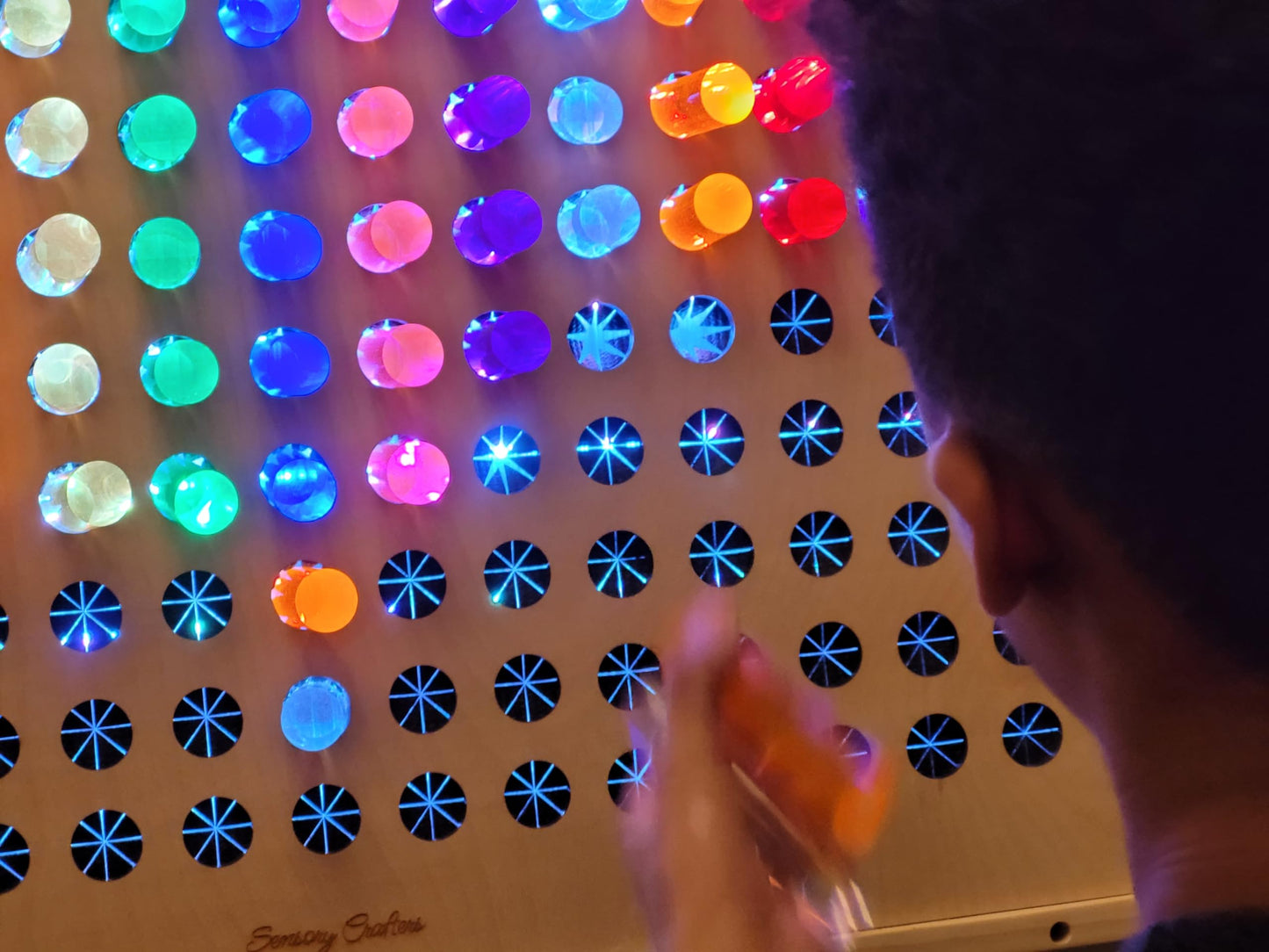 LED Sensory Pegboard for Autism & Interactive Focus Play