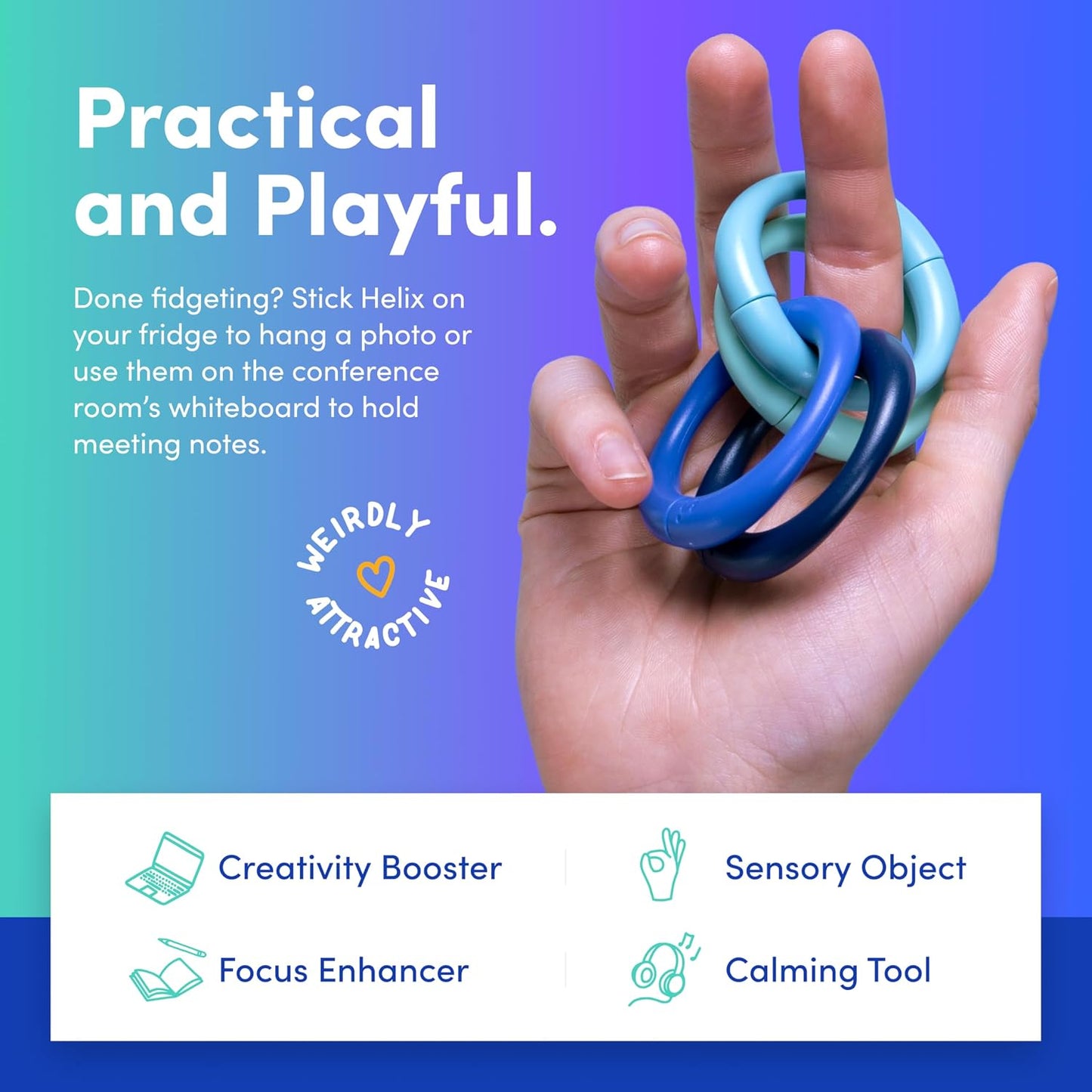 Speks Helix Magnetic Fidget Toy | Stress Relief Desk Toy for Adults & Teens 14+ | Sensory Toy | Office Gifts | Fleks & Helix Bundle