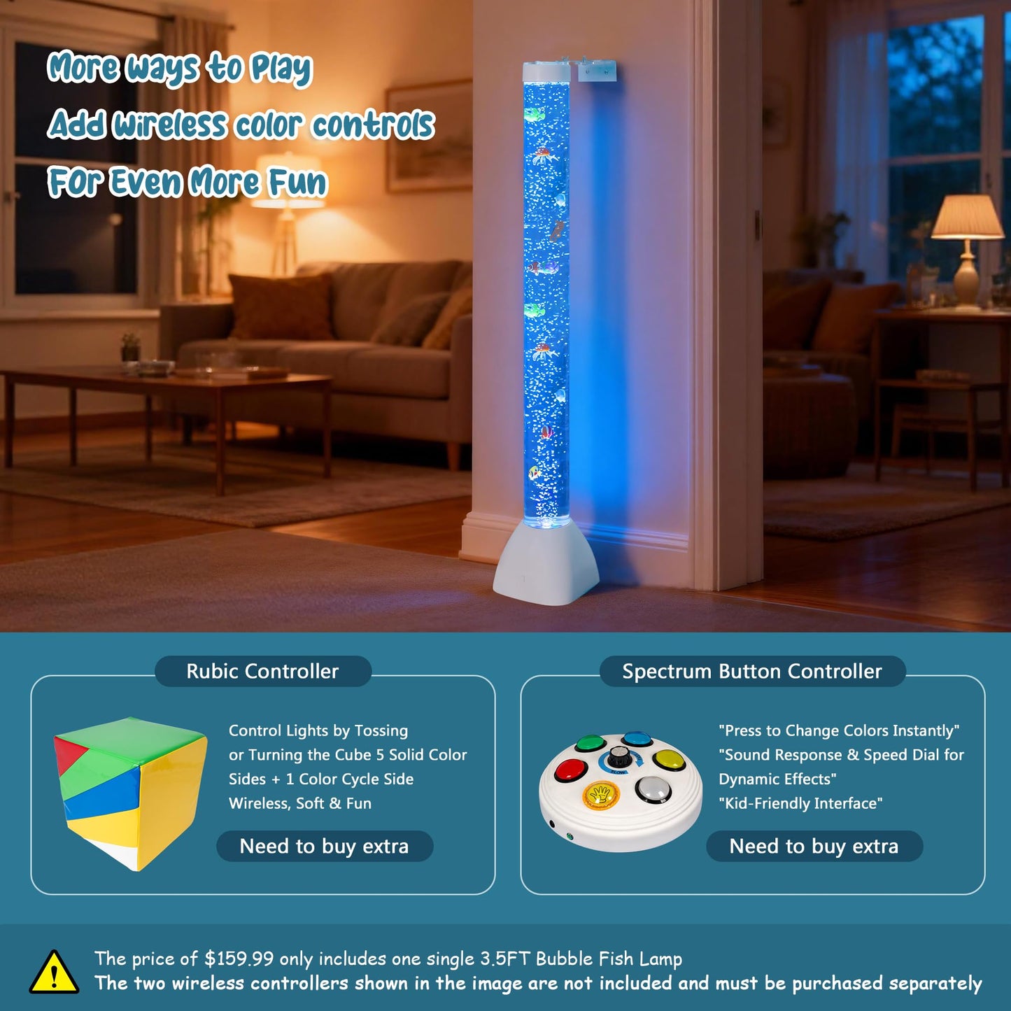 Sensory Bubble Tube Lamp for Autism & Calming Focus