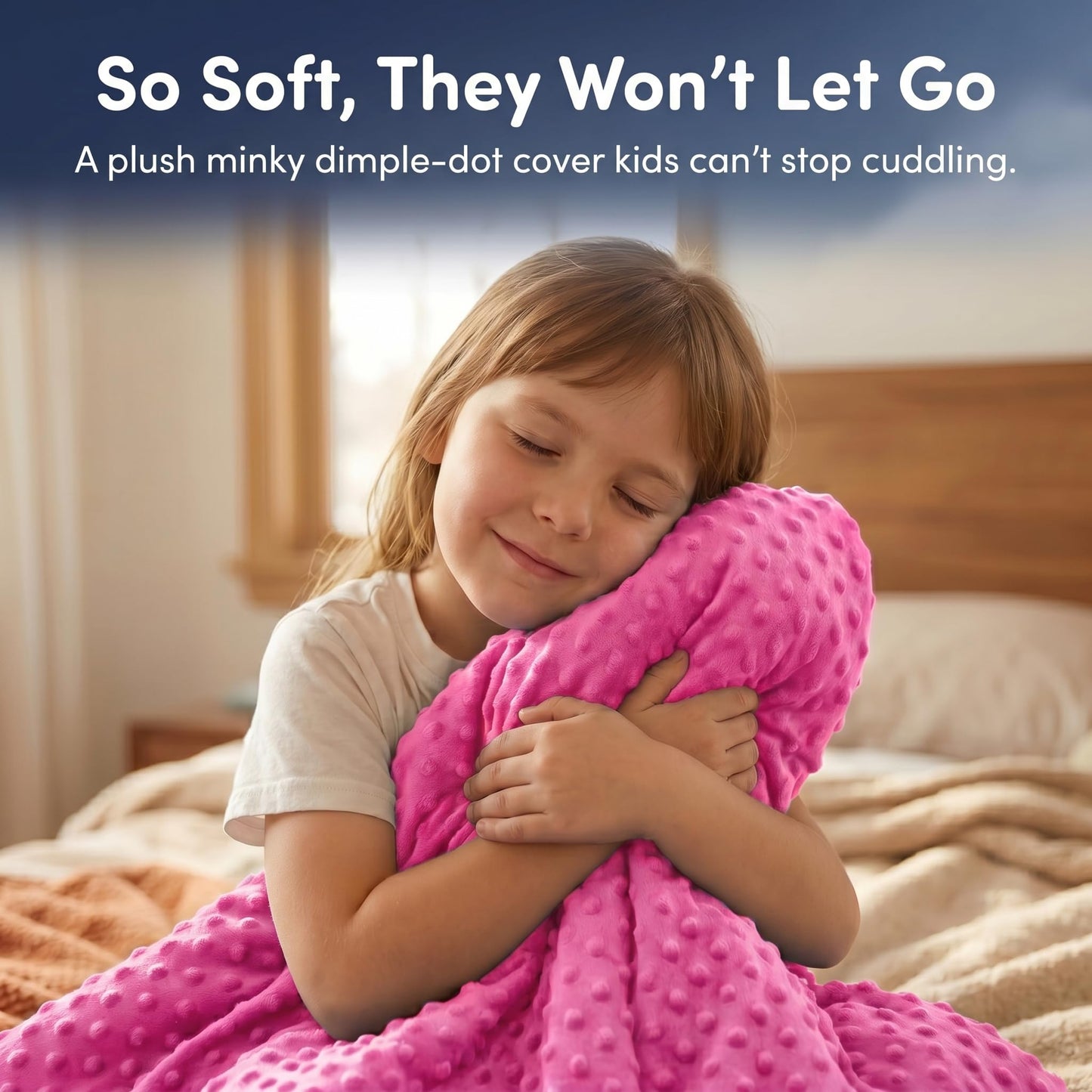 hazli Super-Soft Kids Weighted Blanket 5 Pounds - Weighted Blanket for Kids - Easy to Clean, Washable Minky Cover - 36x48 Inches 5lbs Child - Small Heavy Blanket for Girls and Boys
