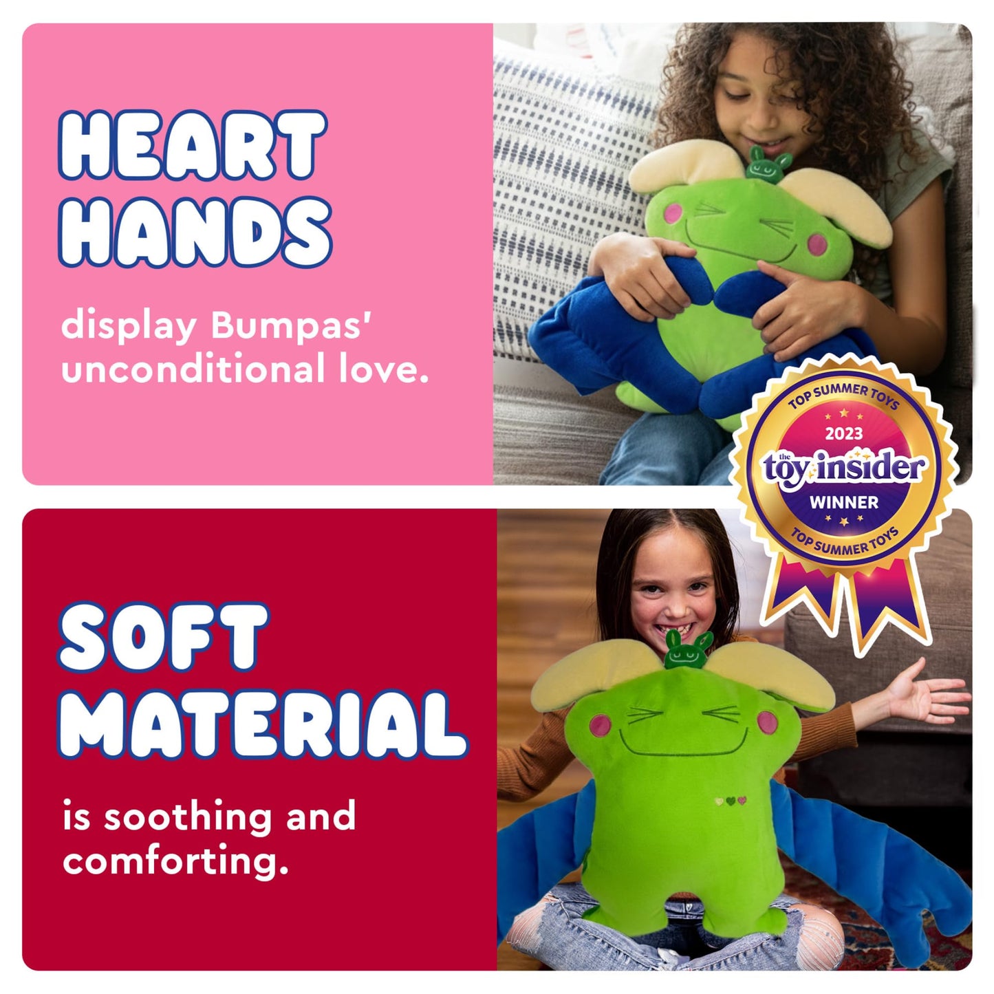 Bumpas Weighted Plush Toy - Calming Stuffed Animal, Realistic Hug, Machine Washable - Ages 3+