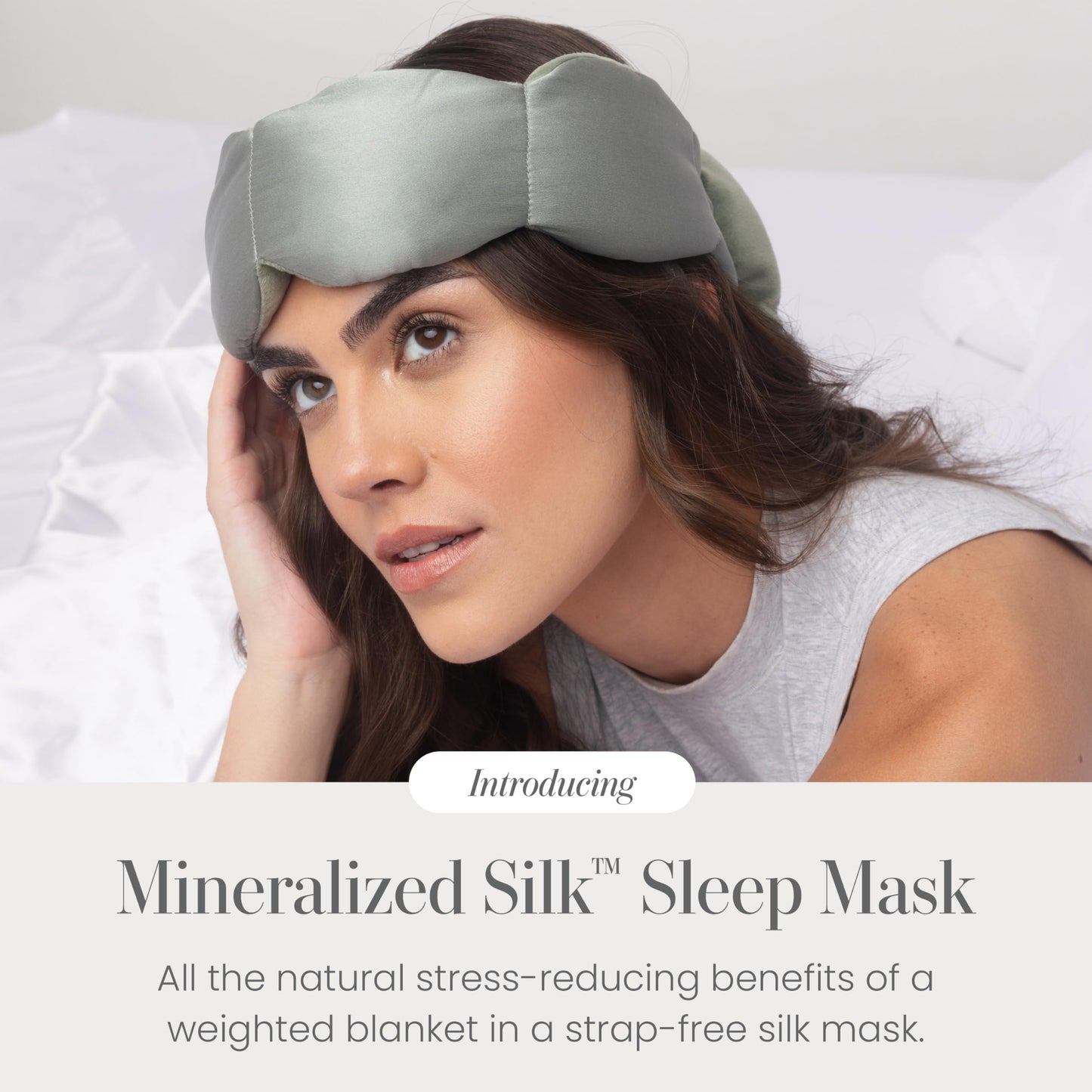 Nodpod Gentle Pressure Sleep Mask | Patented Light Blocking Design for Sleeping, Traveling & Relaxation - Sage