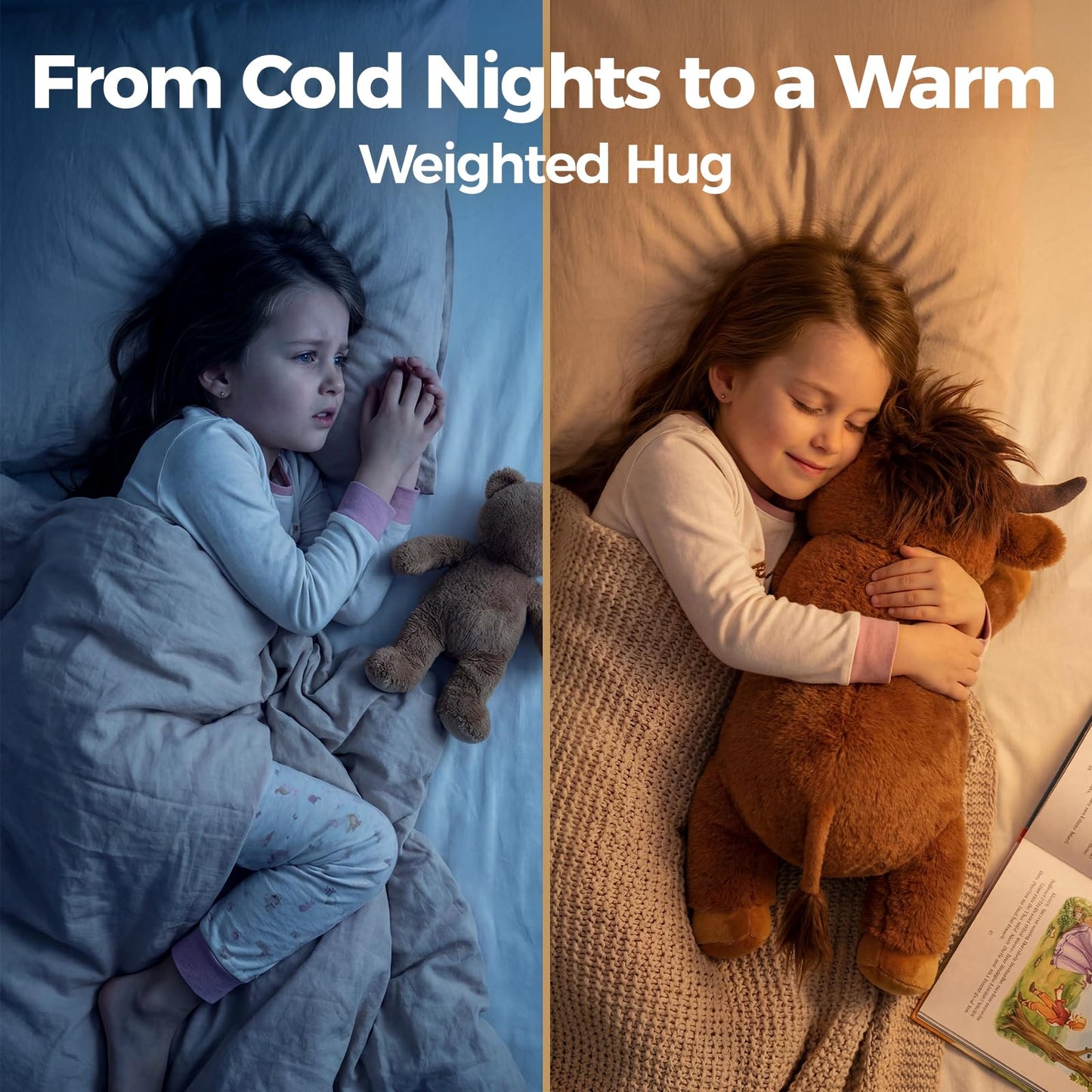 Mewaii Weighted Stuffed Animals 5 lbs Adjustable, Heated & Coolable 23 Inch Plush for Realistic Hug, Microwavable Removable Inner Pad, Cat Gifts for Adults & Kids (Black)