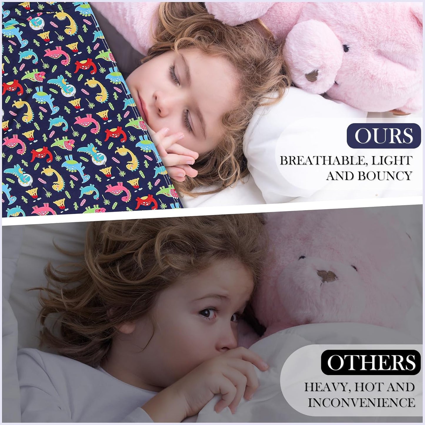 Mindsoft Twin Size Sensory Compression Blanket Sheet for Kids, Stretchy Comfortable Bedding Compression Sheets for Kids with Dinosaur Pattern, Breathable Sensory Sack