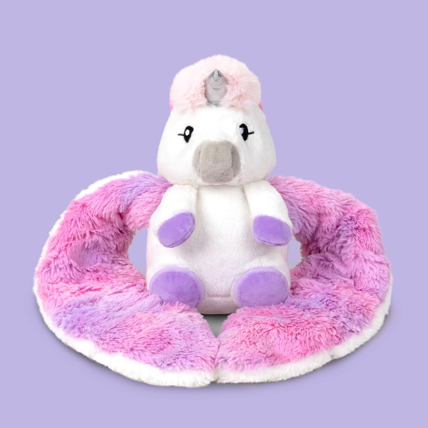 HUGIMALS Hugarounds Berkeley the Bat 2.5 lb Microwaveable & Freezable Weighted Plush Neck & Shoulder Wrap | Soothing, Comforting Hugs for Self-Care & Relaxation | Unscented for Ages 2+