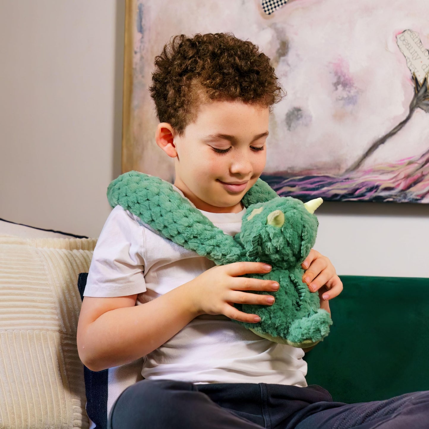 HUGIMALS Hugarounds Berkeley the Bat 2.5 lb Microwaveable & Freezable Weighted Plush Neck & Shoulder Wrap | Soothing, Comforting Hugs for Self-Care & Relaxation | Unscented for Ages 2+