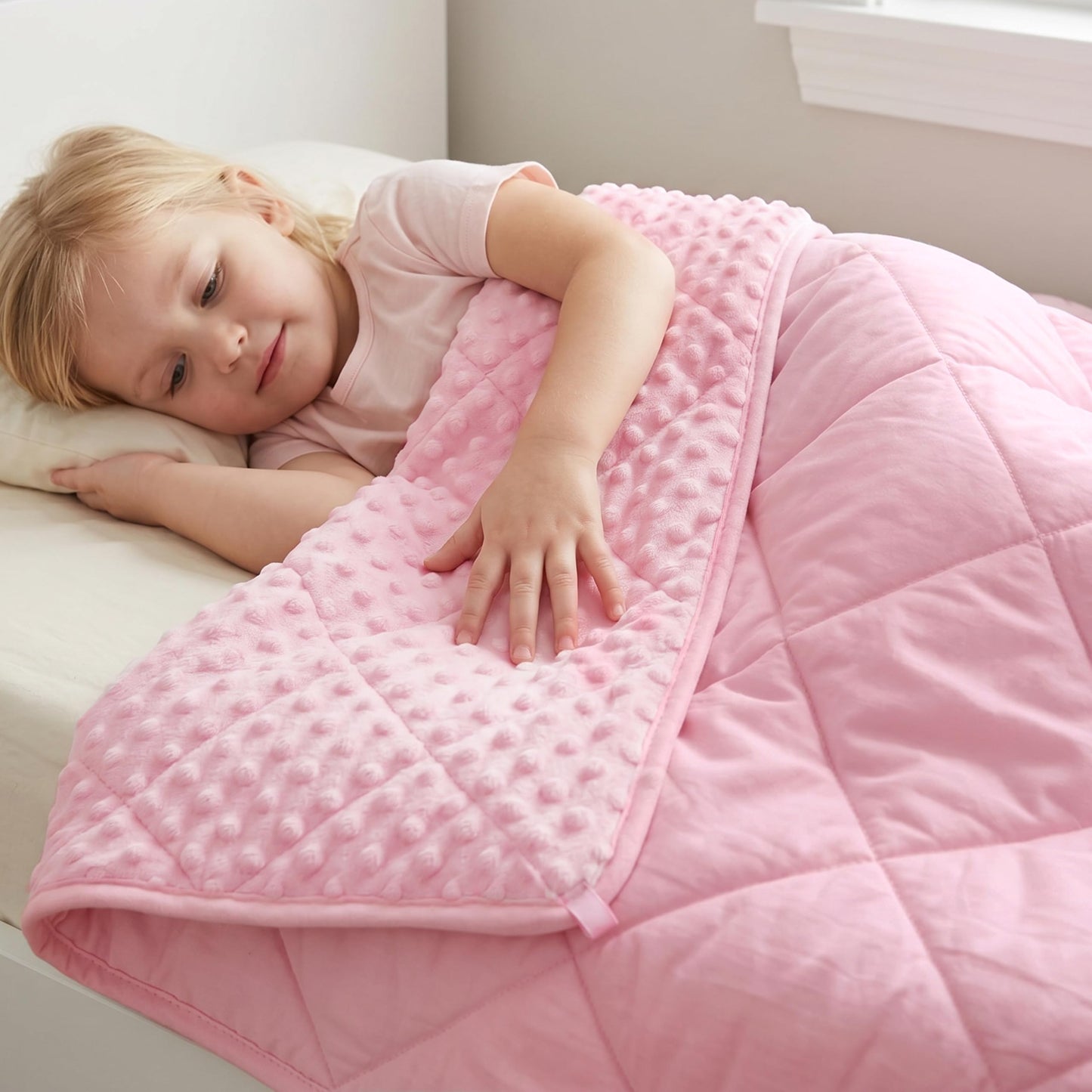 MAXTID Weighted Blanket for Kids 5lbs 36"x48" Cotton Blanket for Boys & Girls Weighted Throw Blanket Children Bedding Gifts for 3 4 5 6 7 8+ Year Old Kids Small Weighted Comfort Blanket