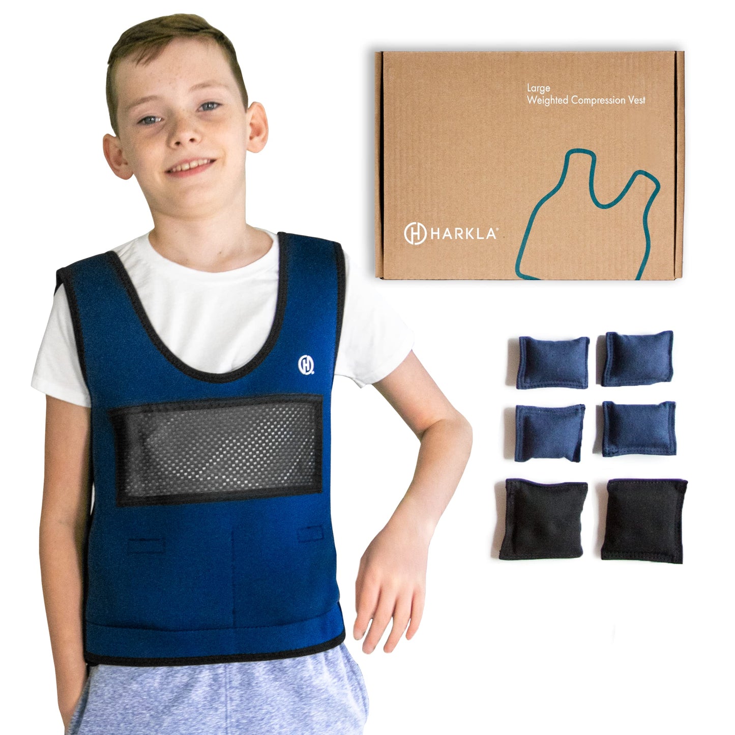 Weighted Compression Vest for Autism & Sensory Calm (Kids)