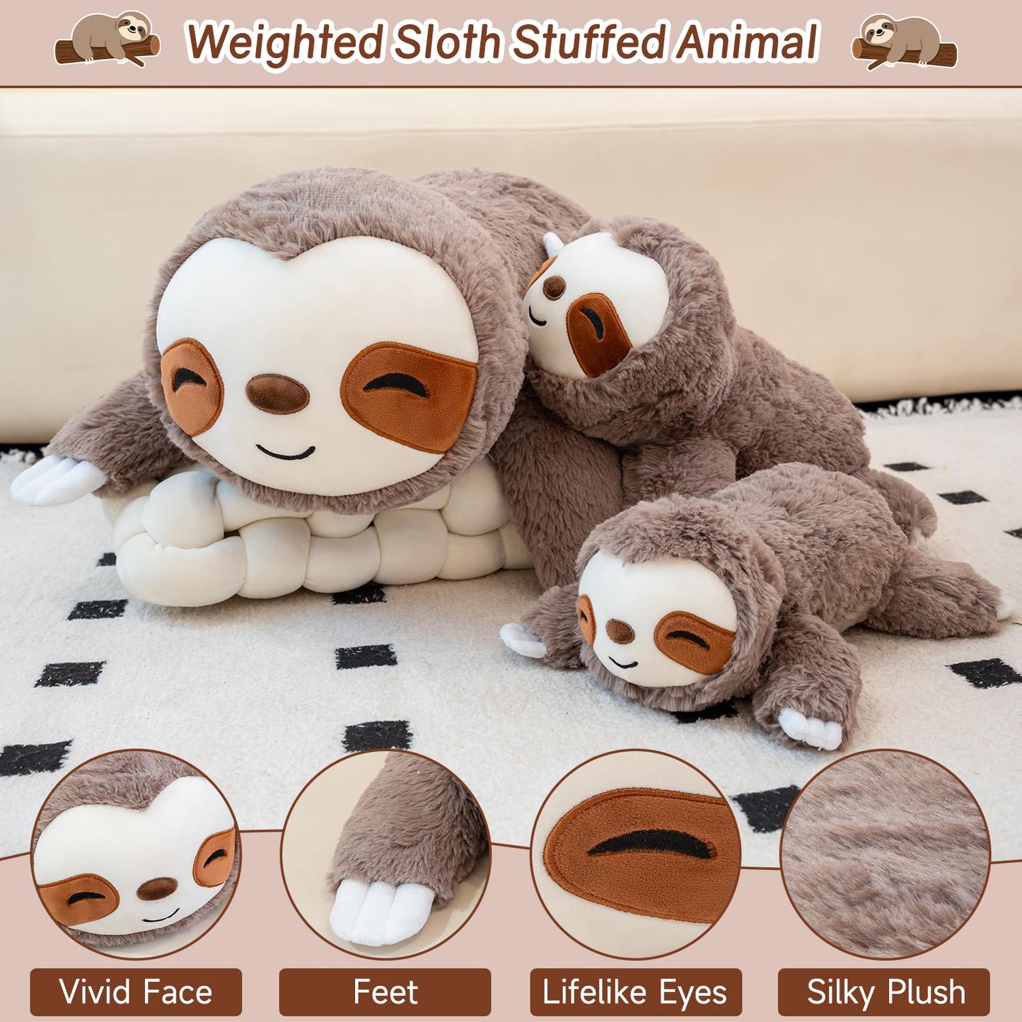 SQEQE Weighted Stuffed Animals Capybara Plush, Weighted Capybara Stuffed Animals with Turtle Backpack, Soft Pillow Toy for Kids Adults, Birthday Present & Valentines Gifts 9.8 Inch, 0.8 Lb
