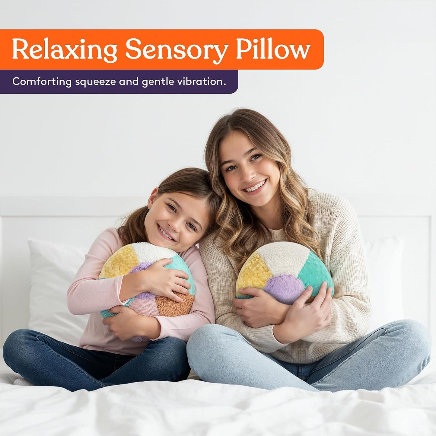 Special Supplies Sensory Vibrating Weighted Pillow for Kids and Adults – Soft Velvet Cover with Textured Therapy Stimulation, Calming Relaxation, 3 Vibration Modes, Music & Voice Recording (3 LB)
