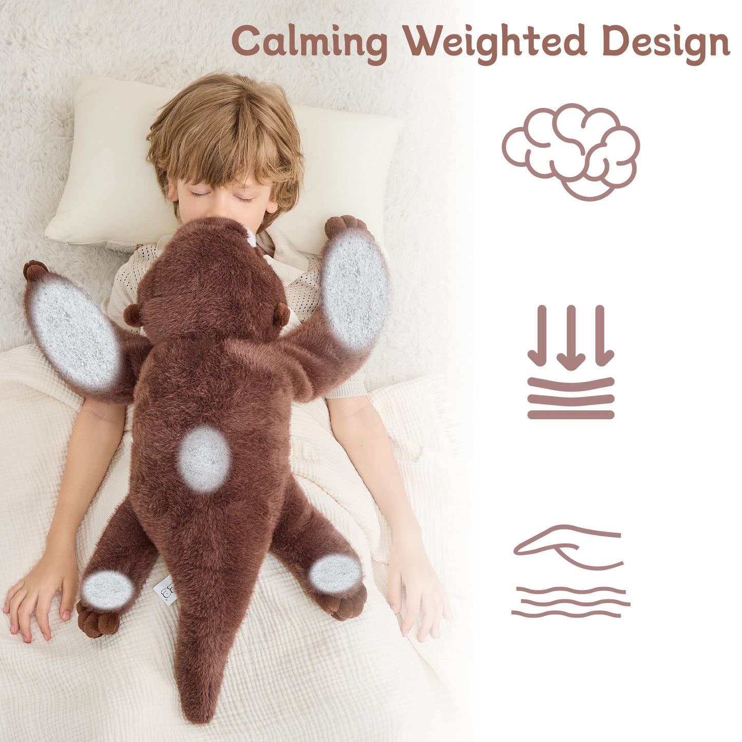 Weighted Sloth Stuffed Animal – 25 Inch, 4 lbs Plush Lying Toy for Kids and Adults – Soft and Cozy Weighted Companion for Bedtime, Gifting, and Everyday Comfort