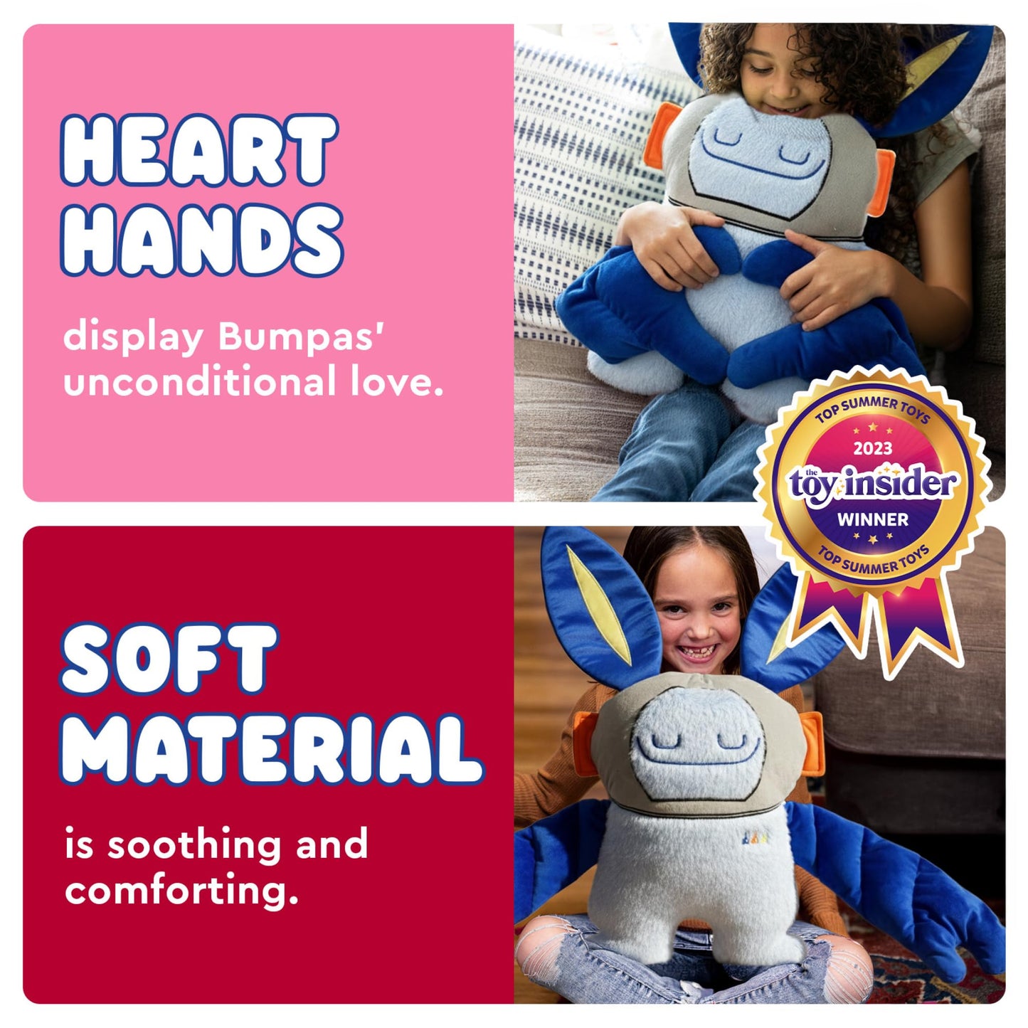 Bumpas Weighted Plush Toy - Calming Stuffed Animal, Realistic Hug, Machine Washable - Ages 3+