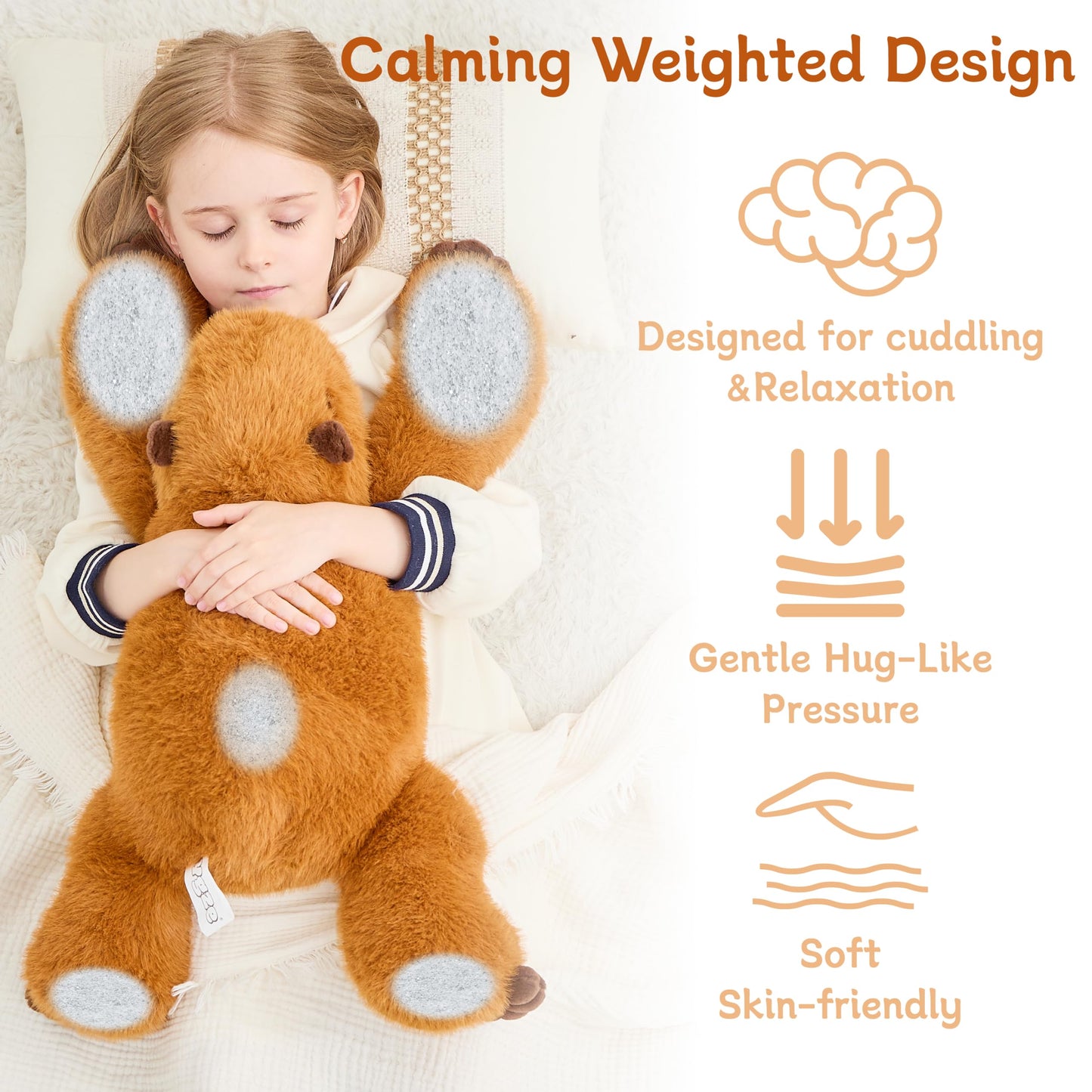 Weighted Sloth Stuffed Animal – 25 Inch, 4 lbs Plush Lying Toy for Kids and Adults – Soft and Cozy Weighted Companion for Bedtime, Gifting, and Everyday Comfort