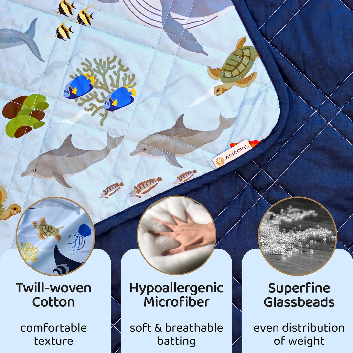Weighted Blanket for Sensory Calm & Deep Sleep (Cooling Bamboo)
