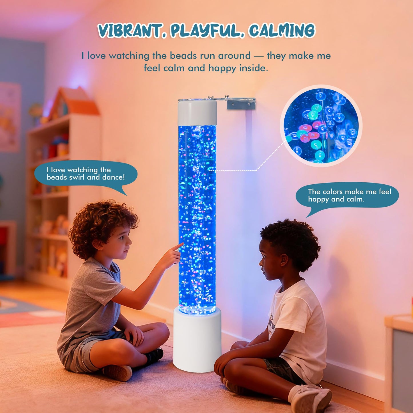Sensory Bubble Tube Lamp for Autism & Calming Focus