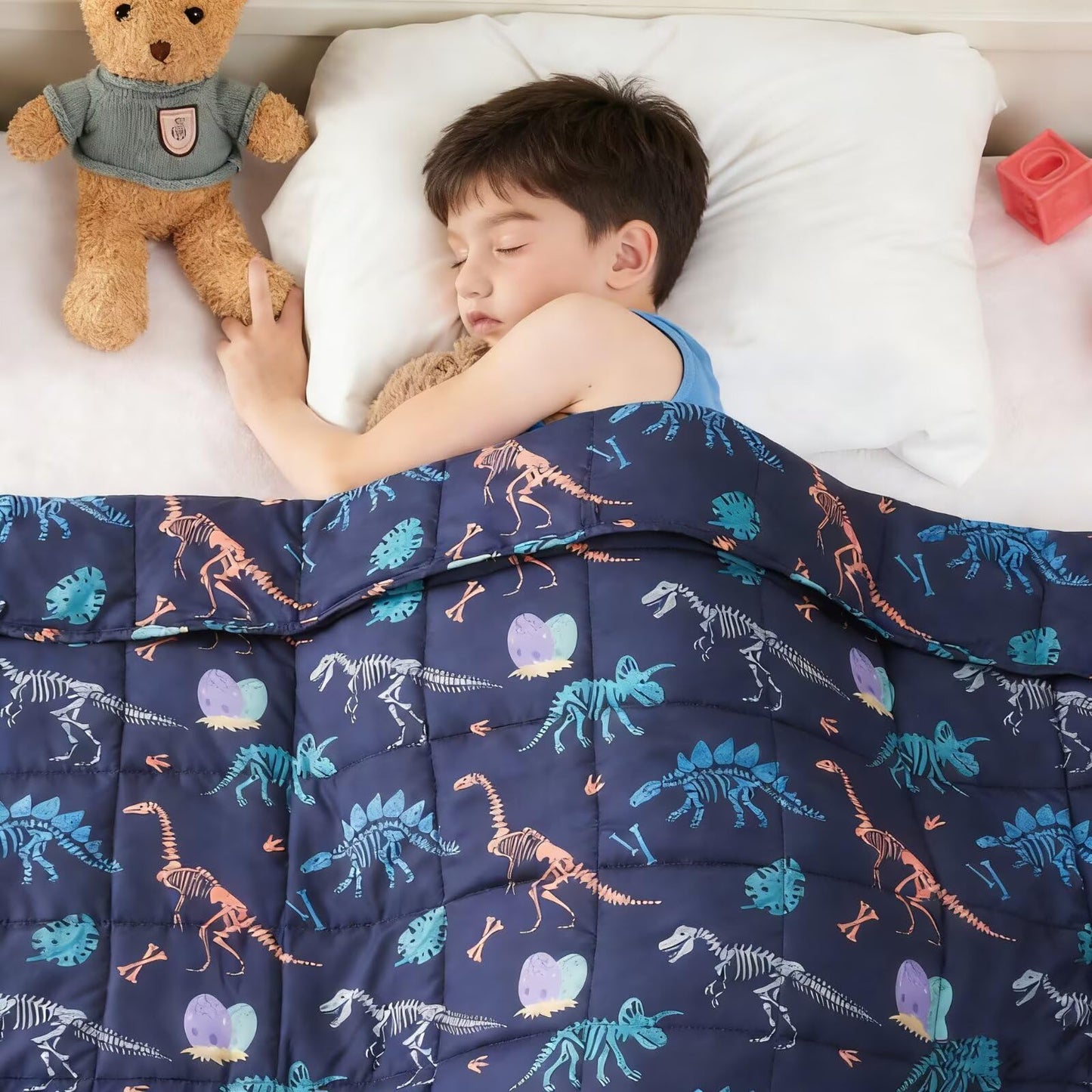 yescool Weighted Lap Pad 2 Pounds Weighted Lap Blanket, Space Plane Small Weighted Blanket, Weighted Throw Blanket Gifts for Travel Indoor Outdoor, 20"x30"
