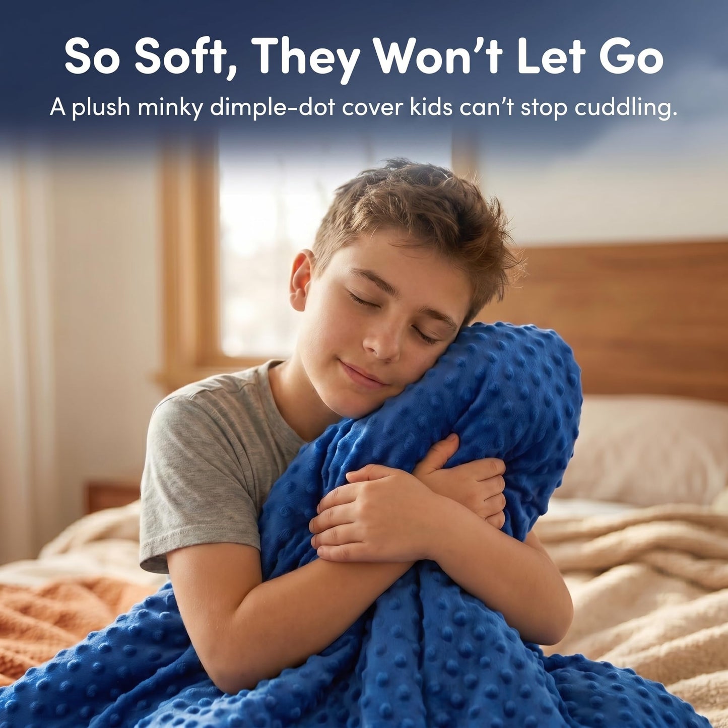 hazli Super-Soft Kids Weighted Blanket 5 Pounds - Weighted Blanket for Kids - Easy to Clean, Washable Minky Cover - 36x48 Inches 5lbs Child - Small Heavy Blanket for Girls and Boys