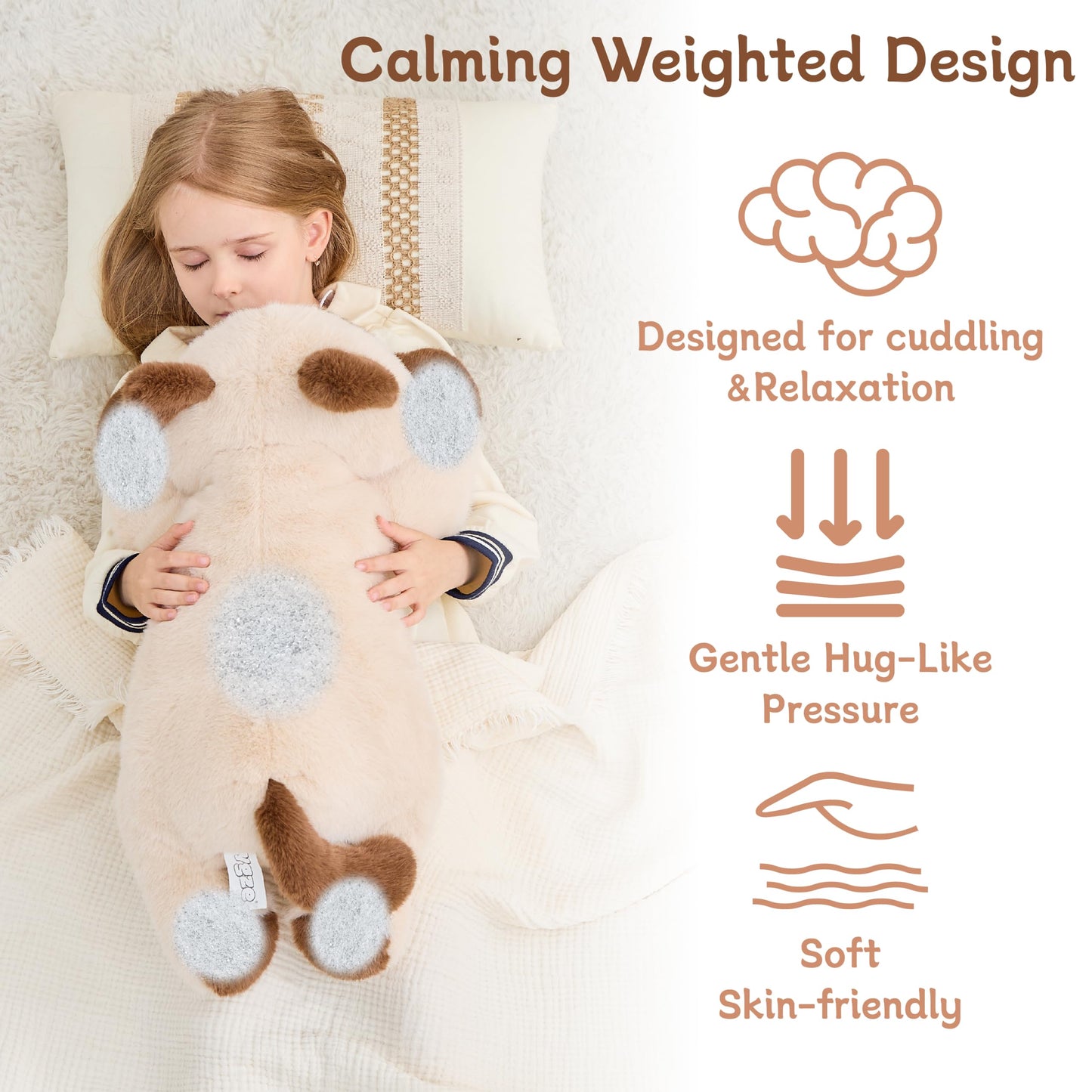 Weighted Sloth Stuffed Animal – 25 Inch, 4 lbs Plush Lying Toy for Kids and Adults – Soft and Cozy Weighted Companion for Bedtime, Gifting, and Everyday Comfort