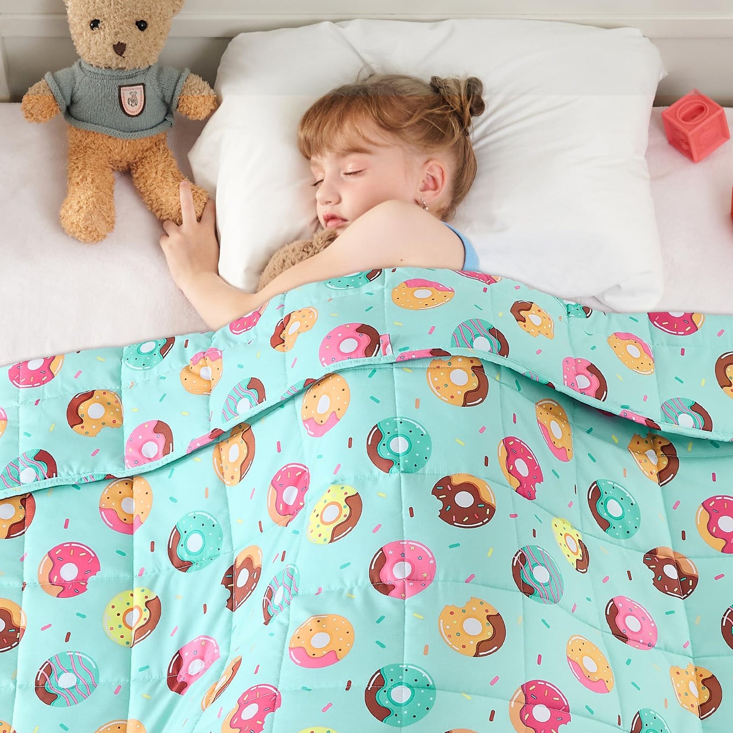 yescool Weighted Lap Pad 2 Pounds Weighted Lap Blanket, Space Plane Small Weighted Blanket, Weighted Throw Blanket Gifts for Travel Indoor Outdoor, 20"x30"