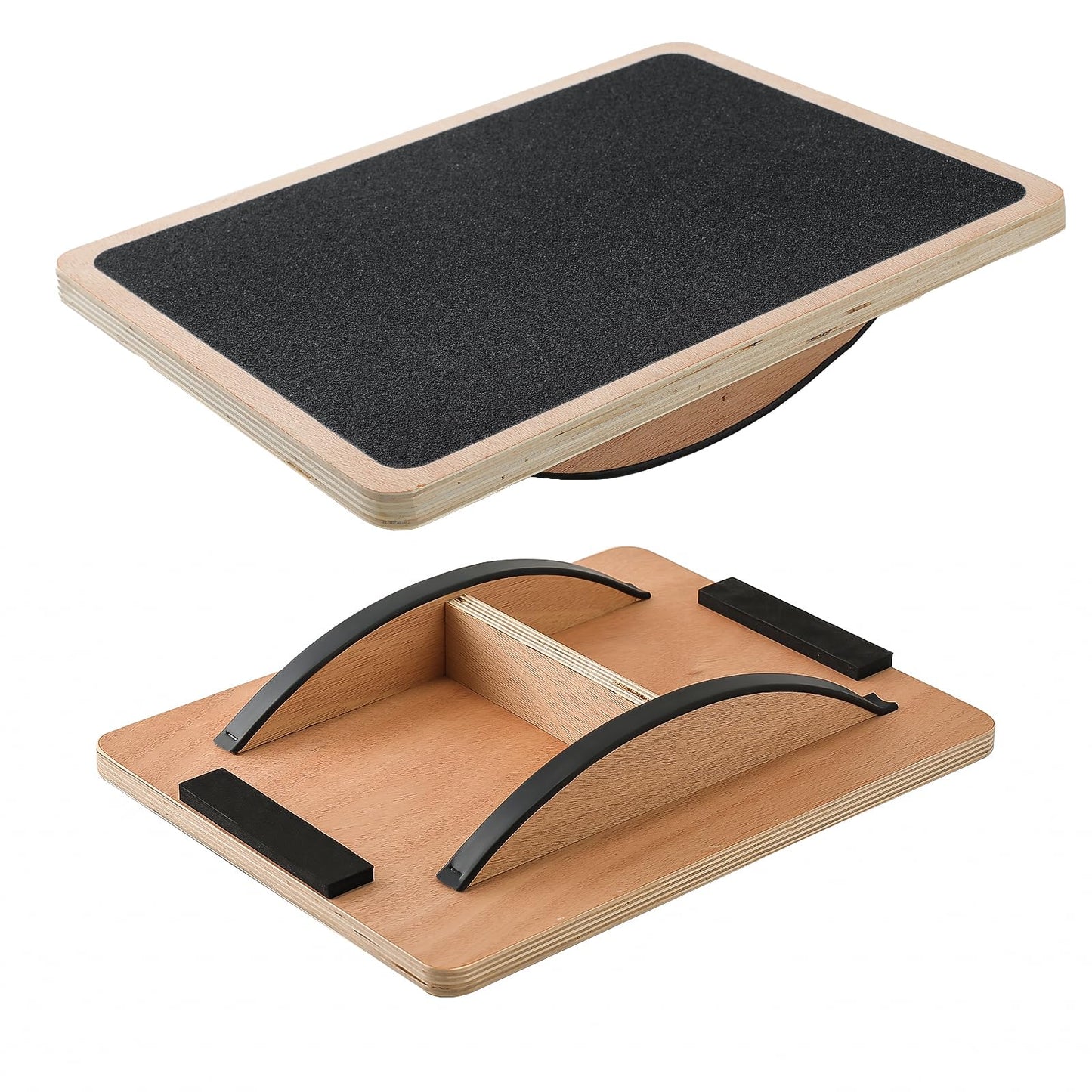 Juoe Balance Board Wobble Board for Adults and Kids - Anti-Slip 350LBS Balance Board for Physical Therapy,Balance Training,Posture Correction,Standing Desk Core Strength Wooden Balance Rocker Board