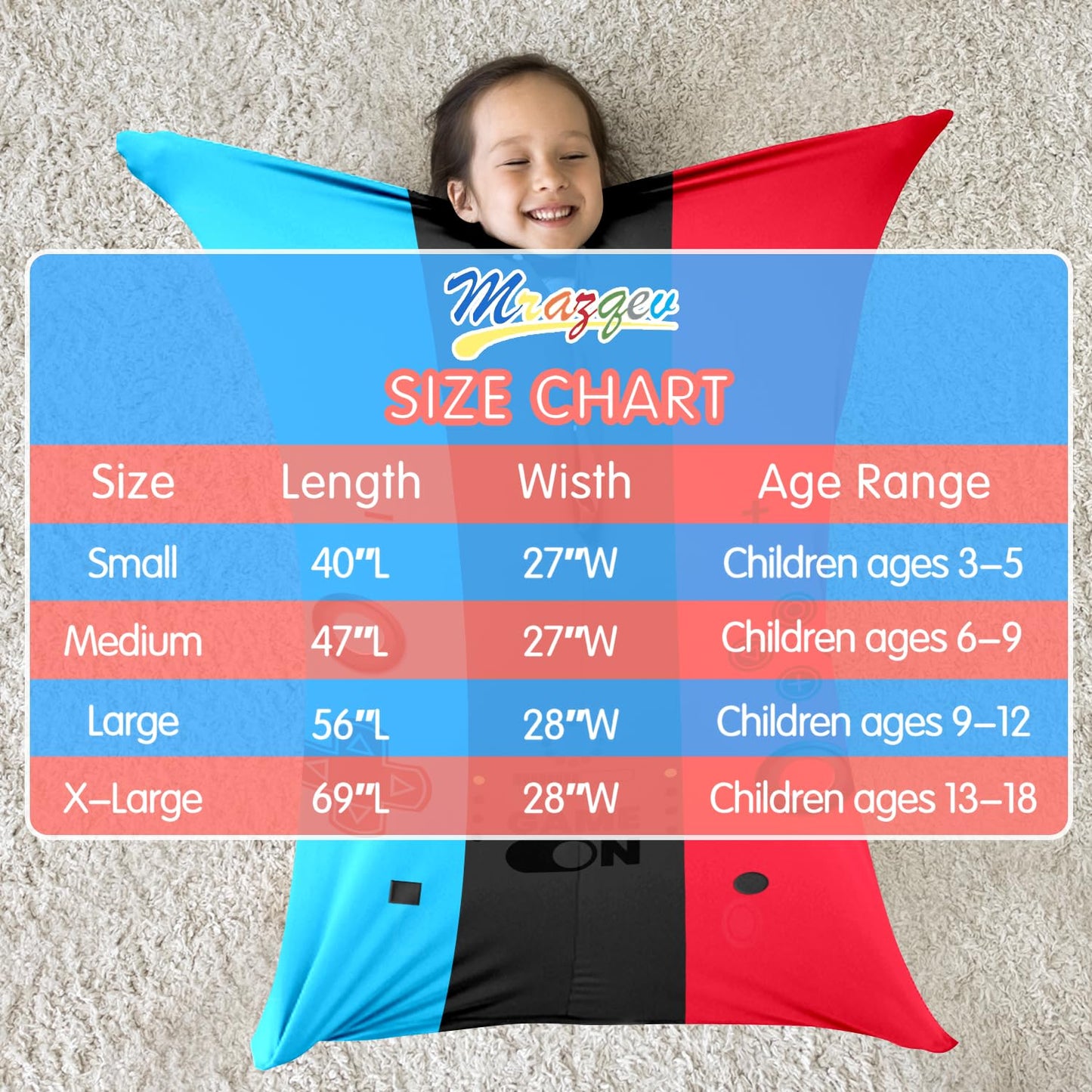 Cute Tiger Autism Movement Stretchy Sensory Body Socks - ADHD and Improve Sensory Processing Sox - Help Children with Autism (Medium)