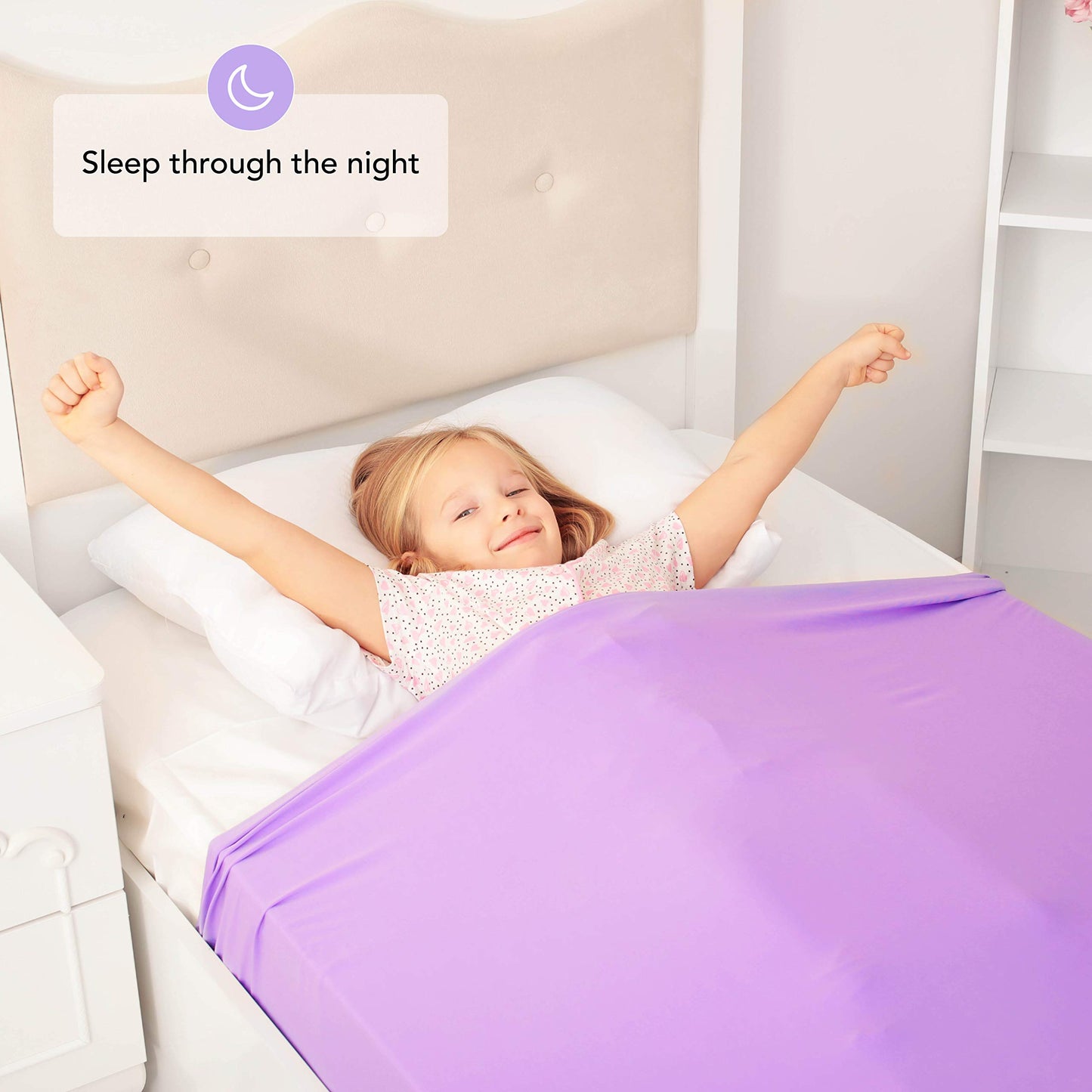 Sensory Compression Blanket | Spandex Bed Sheet for Kids & Adults | Deep Relaxing Feeling, Release Oxytocin | Helps With: SPD, Anxiety, ADHD, Autism and More | Breathable & Stretchable | Full Size