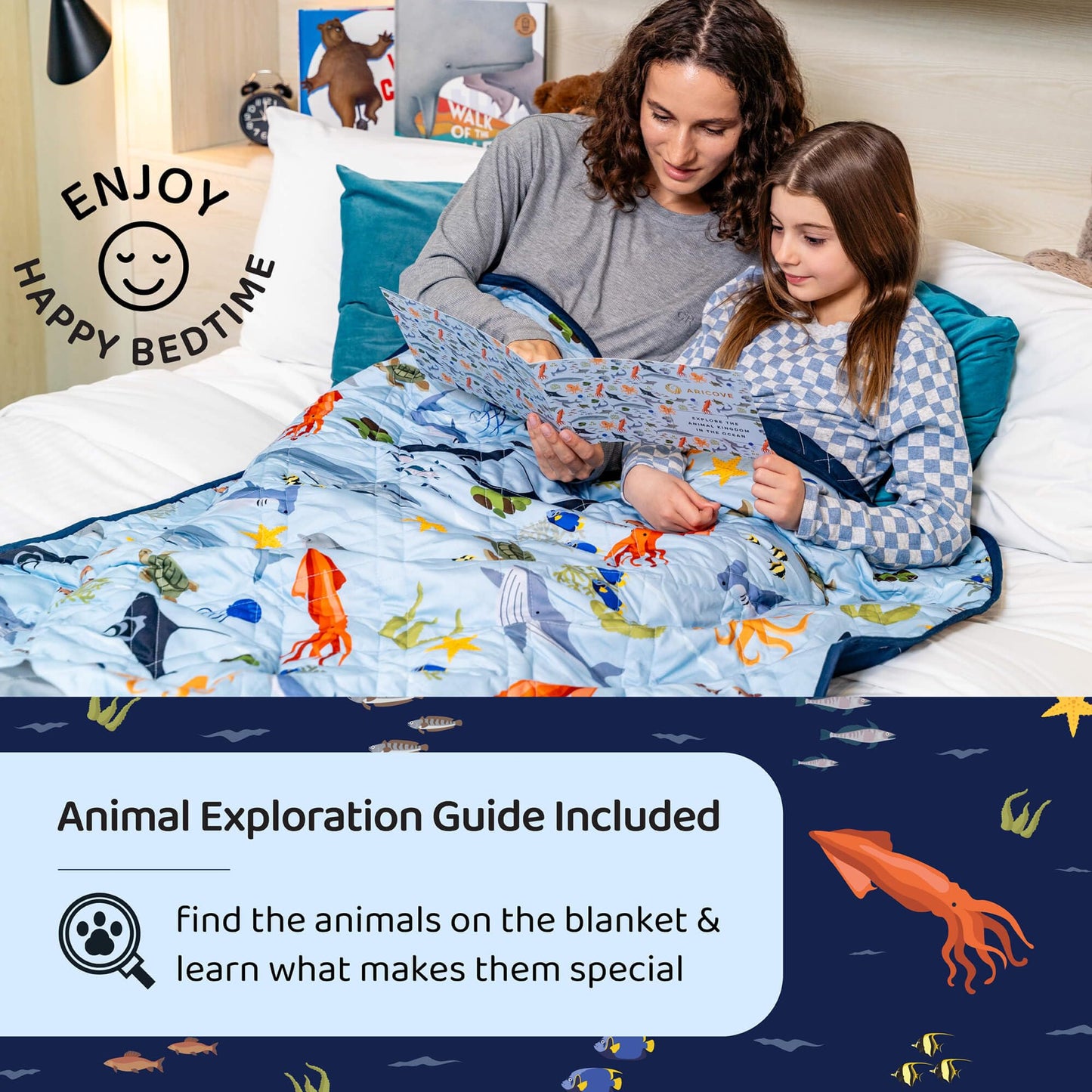 Weighted Blanket for Sensory Calm & Deep Sleep (Cooling Bamboo)