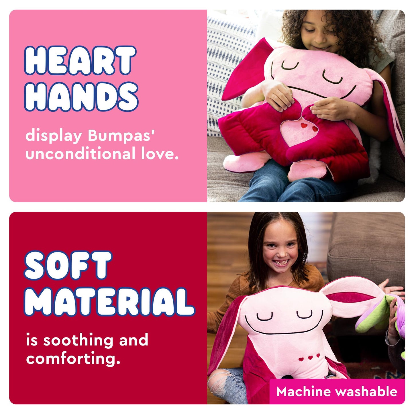Bumpas Weighted Plush Toy - Calming Stuffed Animal, Realistic Hug, Machine Washable - Ages 3+
