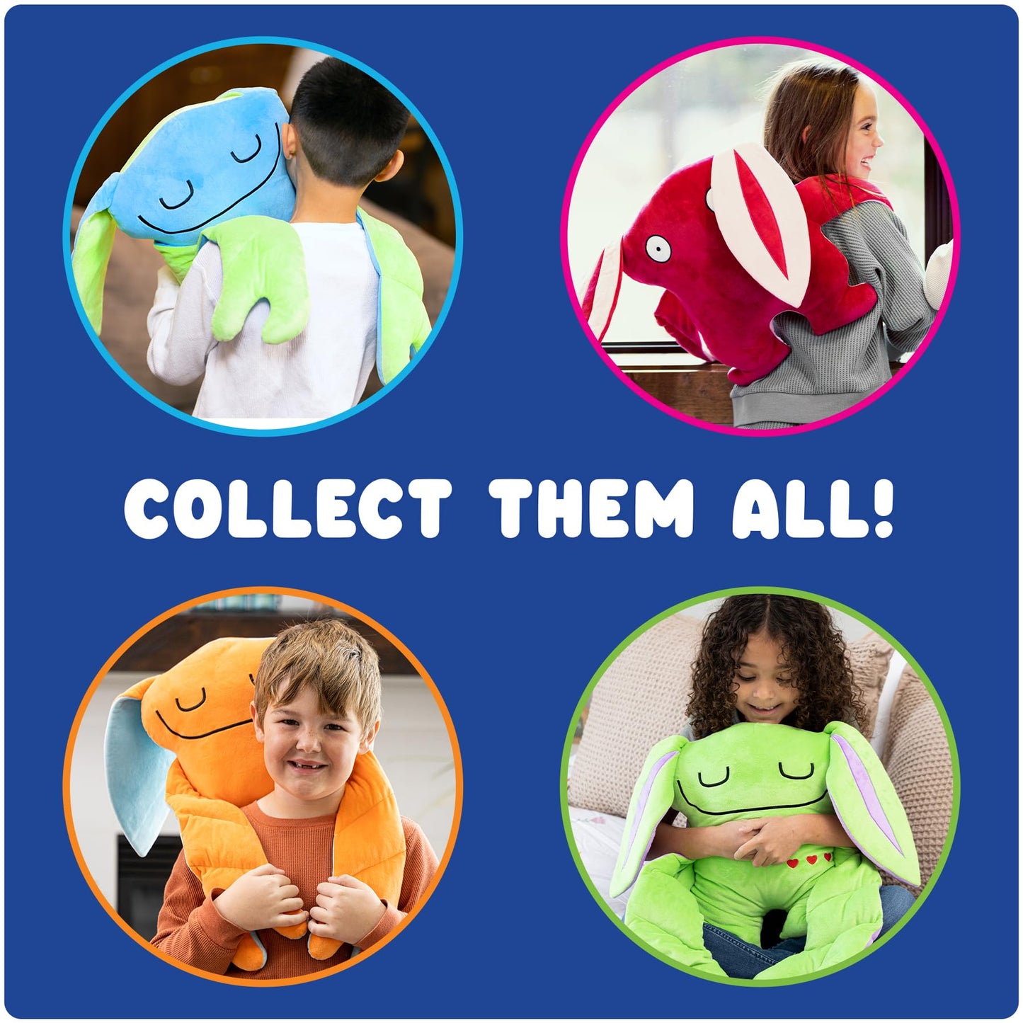 Bumpas Weighted Plush Toy - Calming Stuffed Animal, Realistic Hug, Machine Washable - Ages 3+
