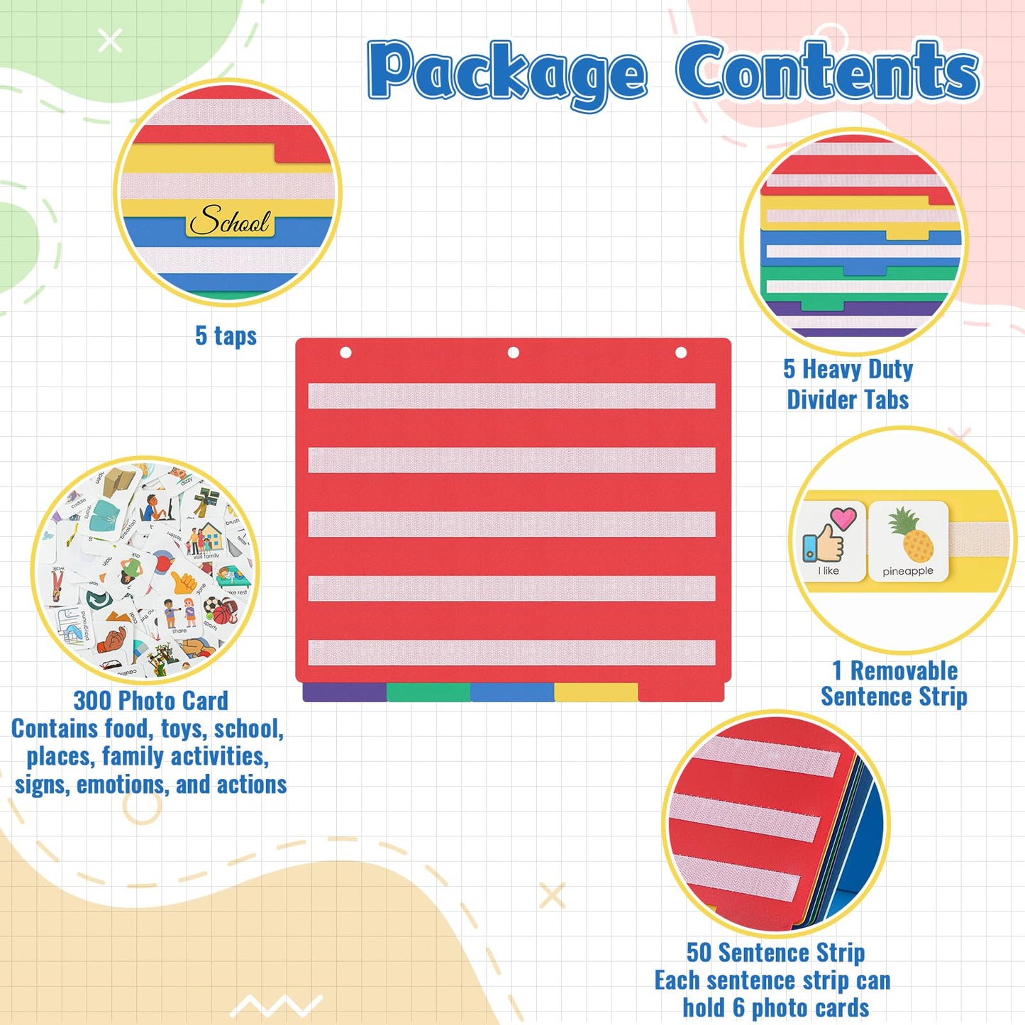 Visual Schedule & Communication Cards for Autism (Nonverbal Support)