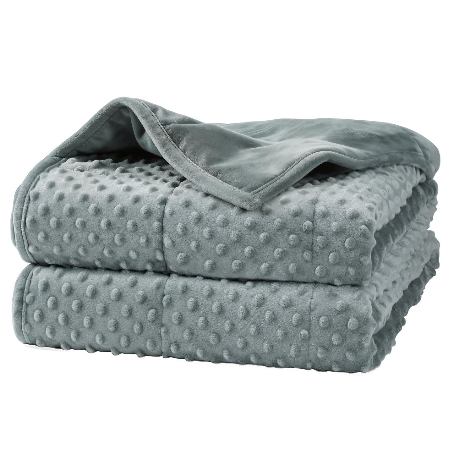 Alomidds Weighted Blanket, Luxury Velvet Weighted Blankets for Kids,Warm and Breathable Soft and Comfort Minky, Cute Heavy Blanket with Premium Glass Beads (41"x60" 7LBS, Purple)