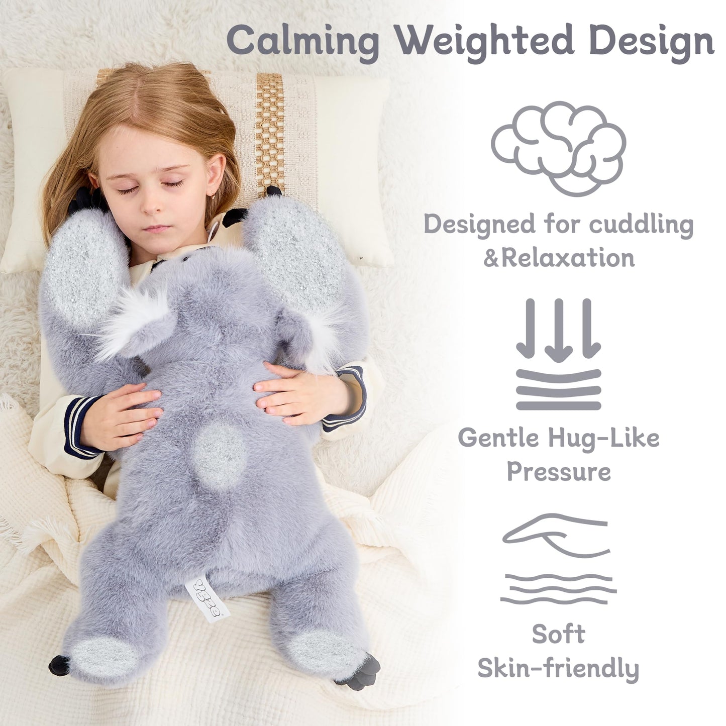 Weighted Sloth Stuffed Animal – 25 Inch, 4 lbs Plush Lying Toy for Kids and Adults – Soft and Cozy Weighted Companion for Bedtime, Gifting, and Everyday Comfort