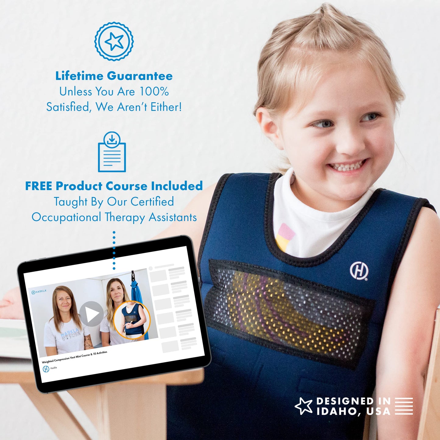 Weighted Compression Vest for Autism & Sensory Calm (Kids)