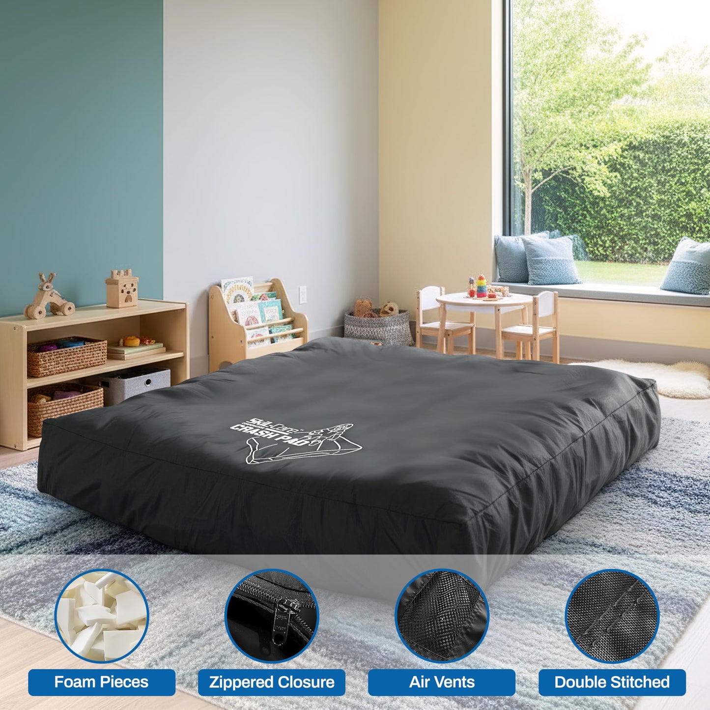 Sensory Crash Pad for Autism & Safe Deep Pressure Play