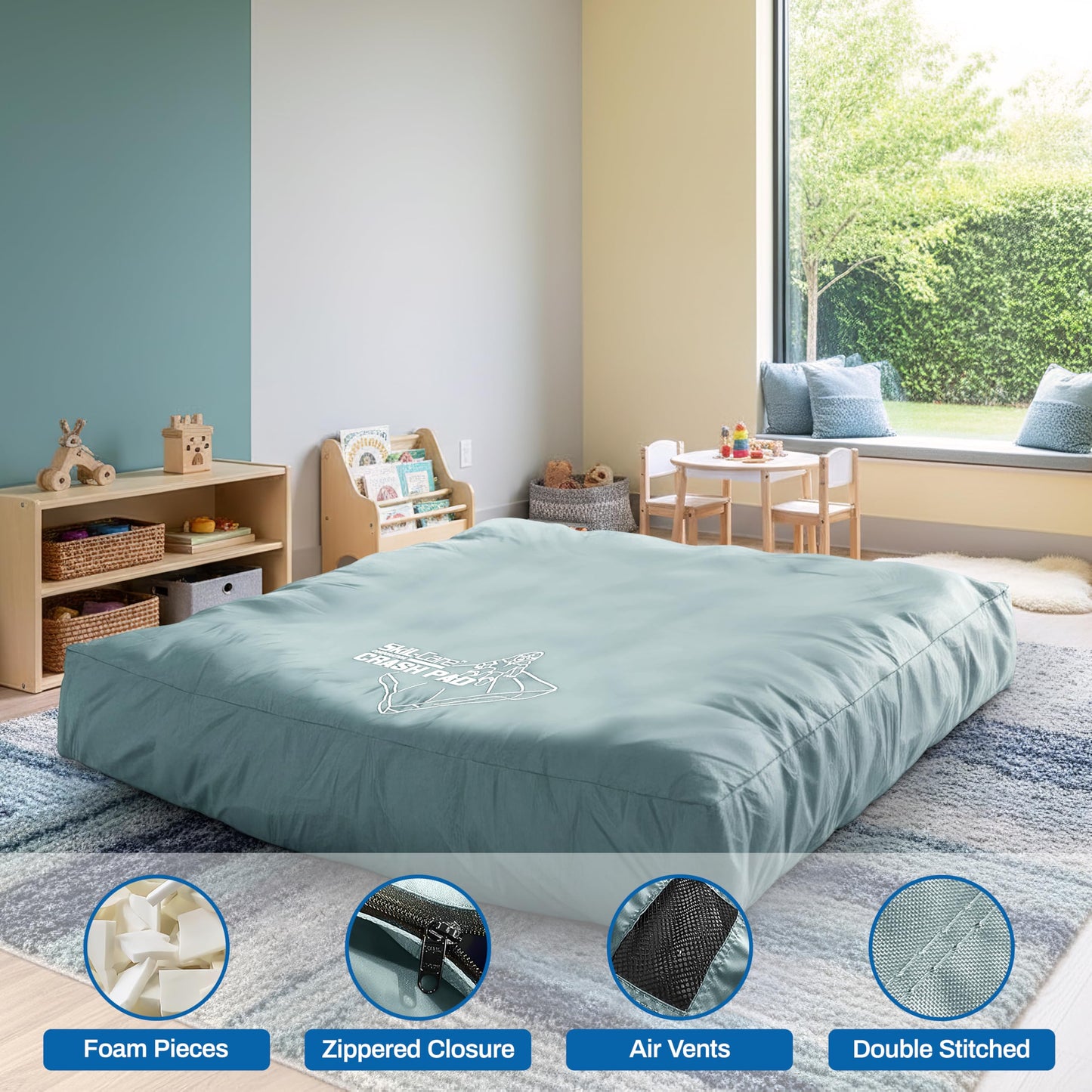 Sensory Crash Pad for Autism & Safe Deep Pressure Play